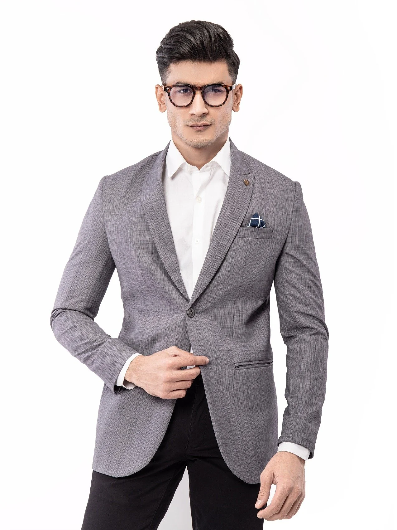 Men's Steel Grey Blazer - EMTB21-6731 - Image 2