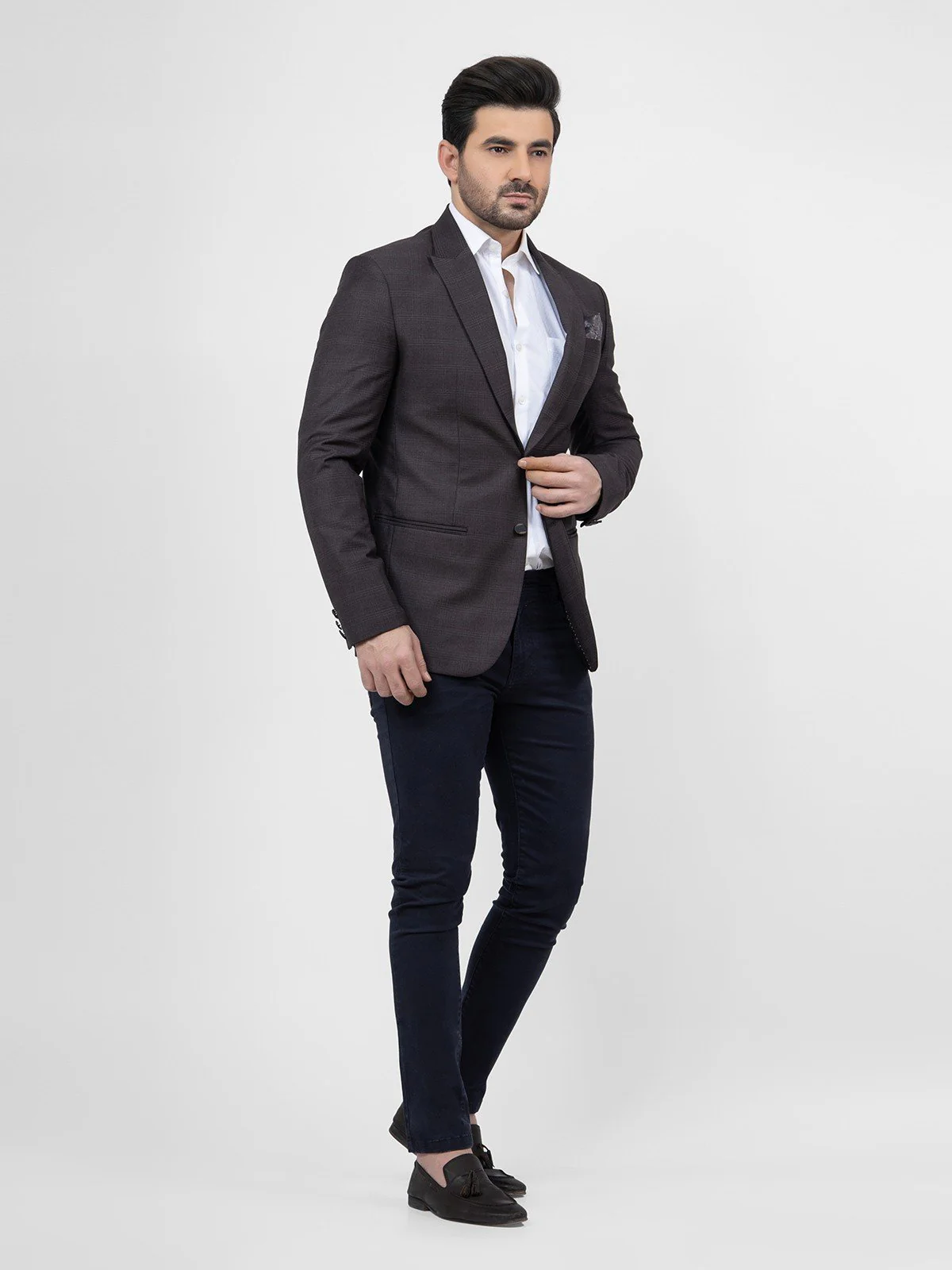 Men's Dark Brown Blazer - EMTB21-6732 - Image 3