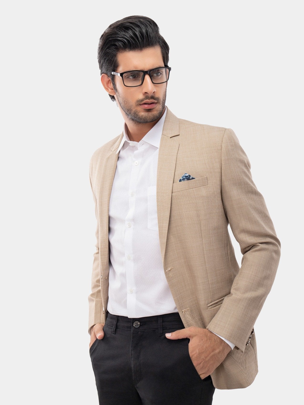 Men's Beige Blazer - EMTB21-6734 - Image 2