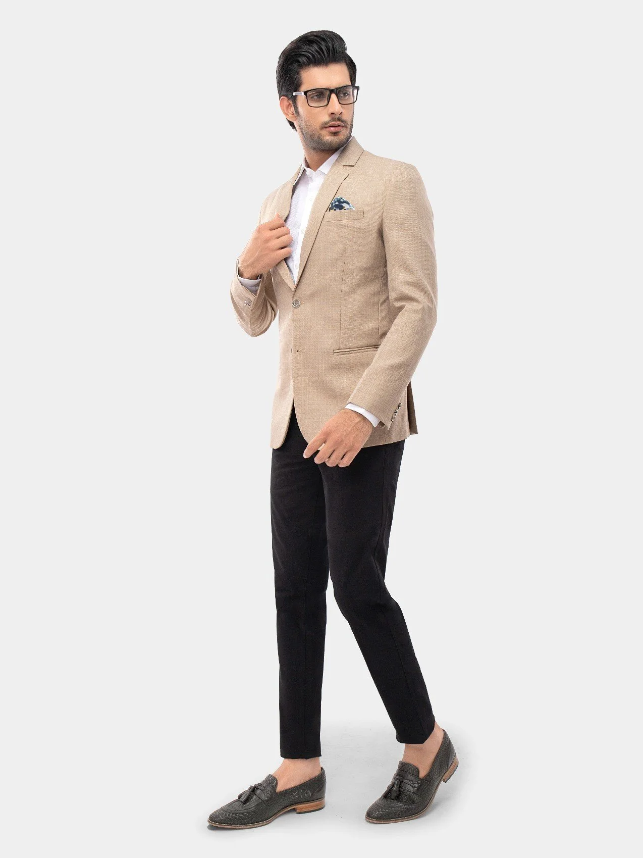 Men's Beige Blazer - EMTB21-6734 - Image 3