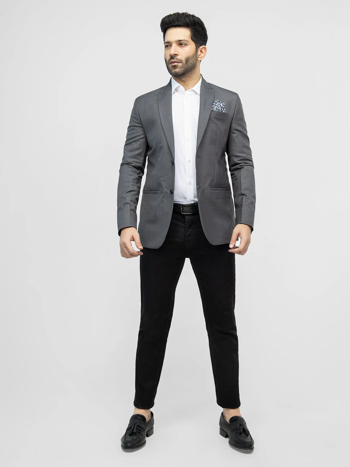 Men's Charcoal Blazer - EMTB21-6735 - Image 2