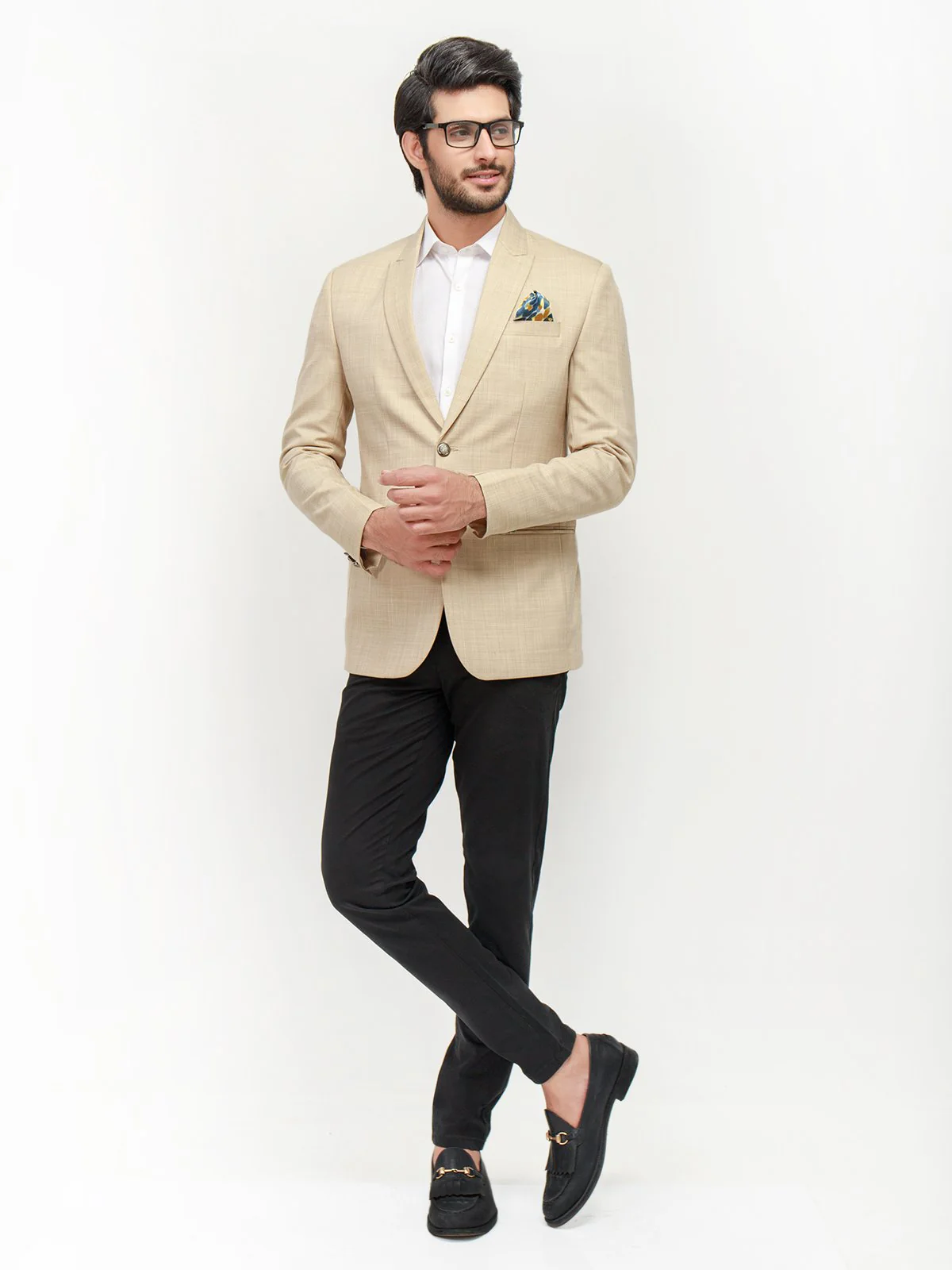 Men's Dark Cream Blazer - EMTB21-6736
