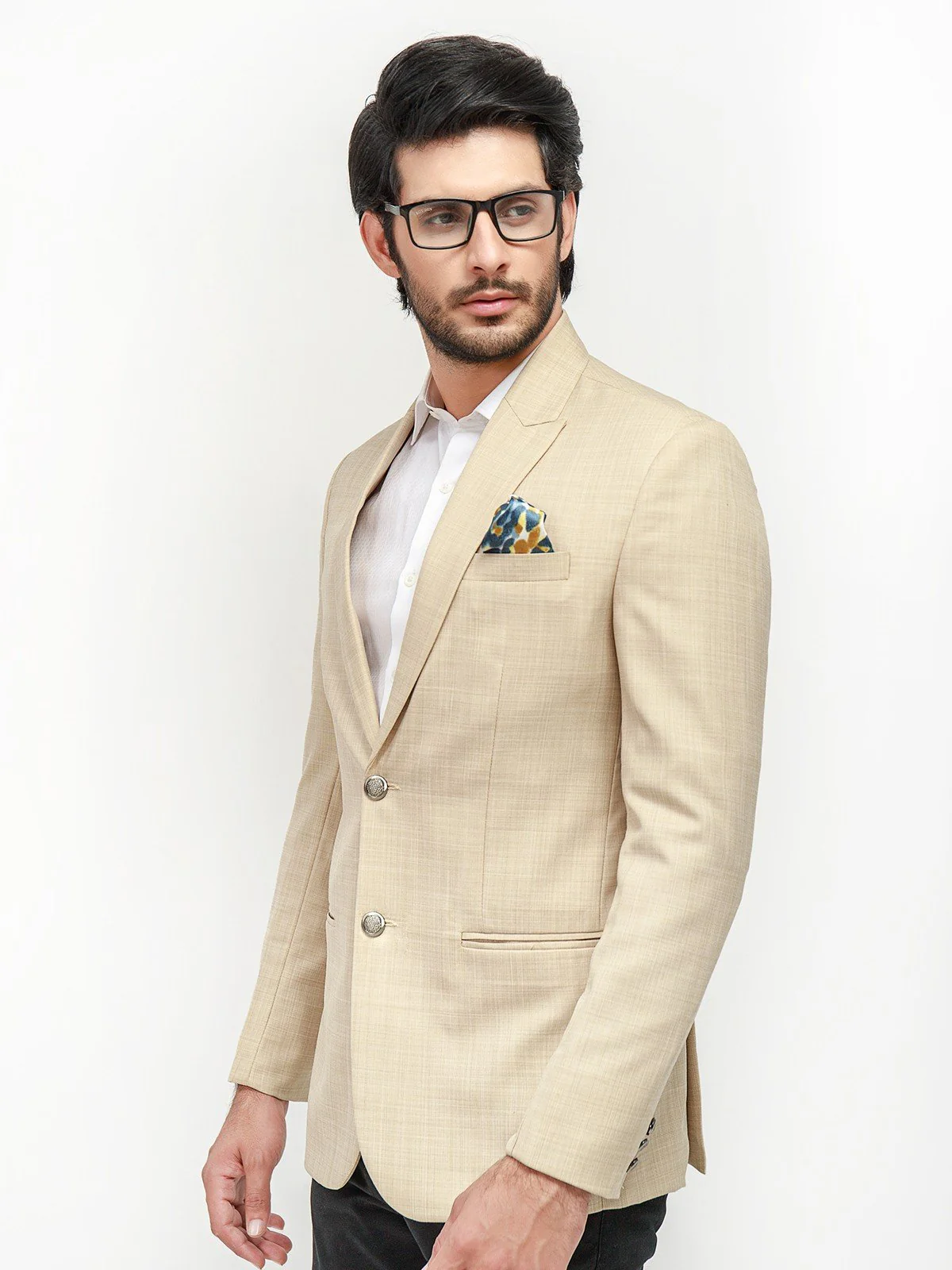 Men's Dark Cream Blazer - EMTB21-6736 - Image 2