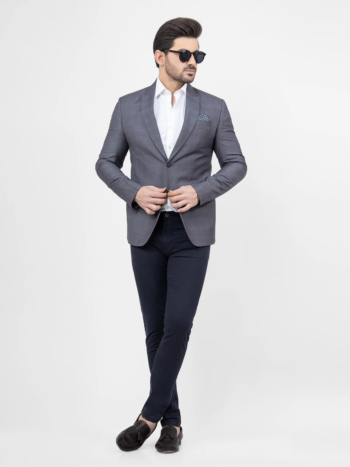 Men's Grey Blazer - EMTB21-6743 - Image 3
