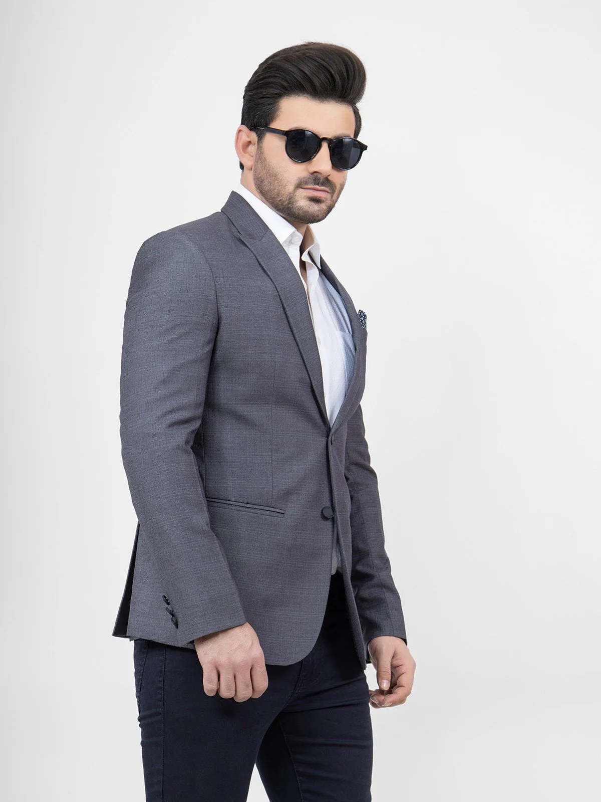 Men's Grey Blazer - EMTB21-6743 - Image 4