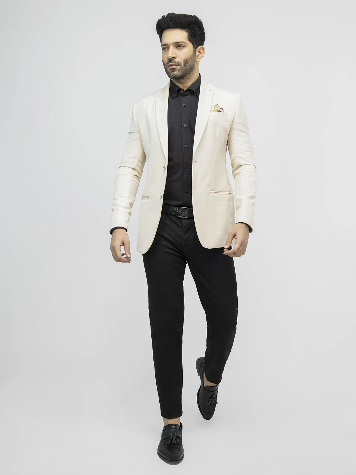 Men's Light Beige Blazer - EMTB21-6745 - Image 2