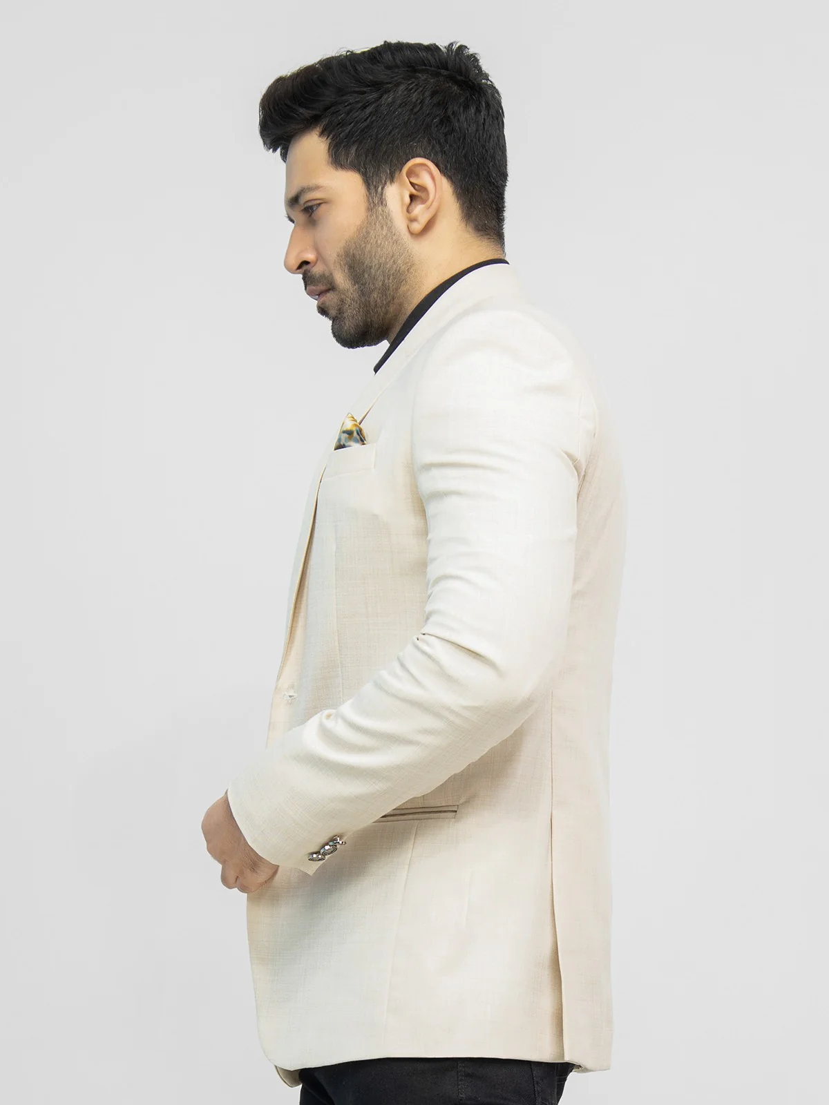 Men's Light Beige Blazer - EMTB21-6745 - Image 3