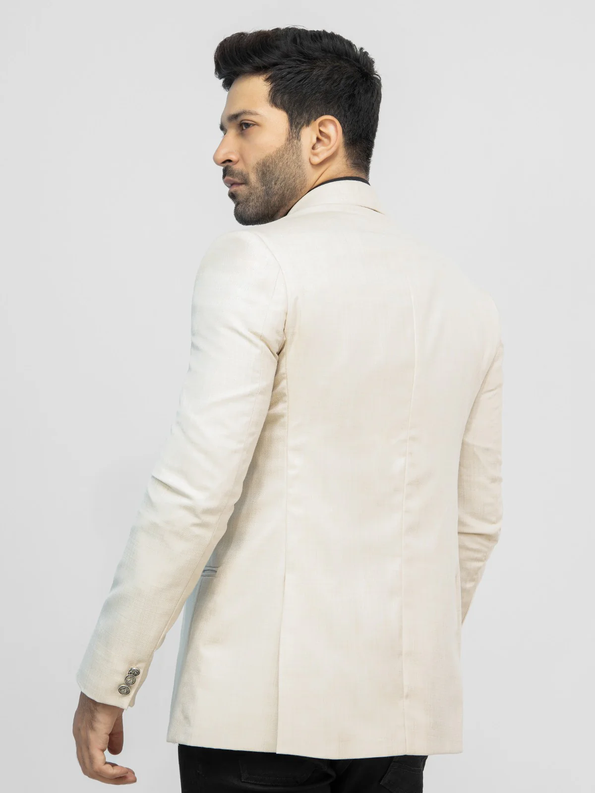 Men's Light Beige Blazer - EMTB21-6745 - Image 4