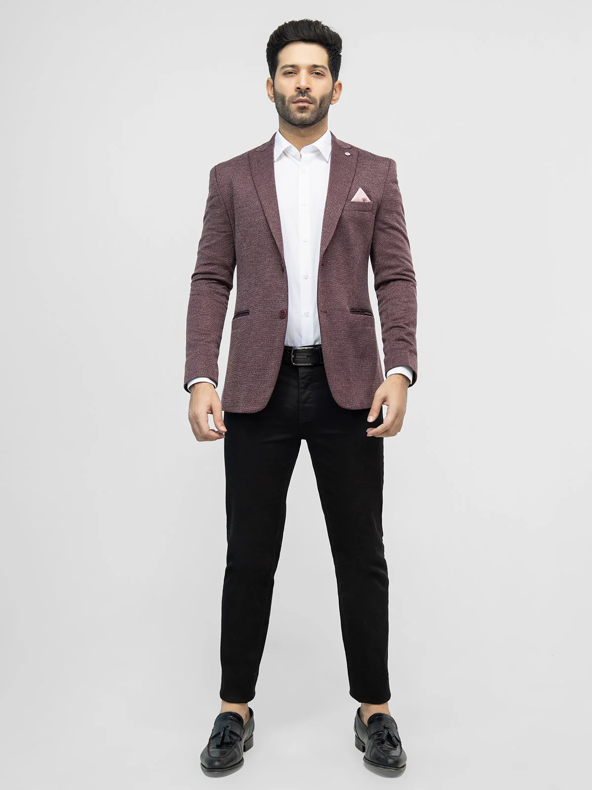 Men's Burgundy Blazer - EMTB21-8164