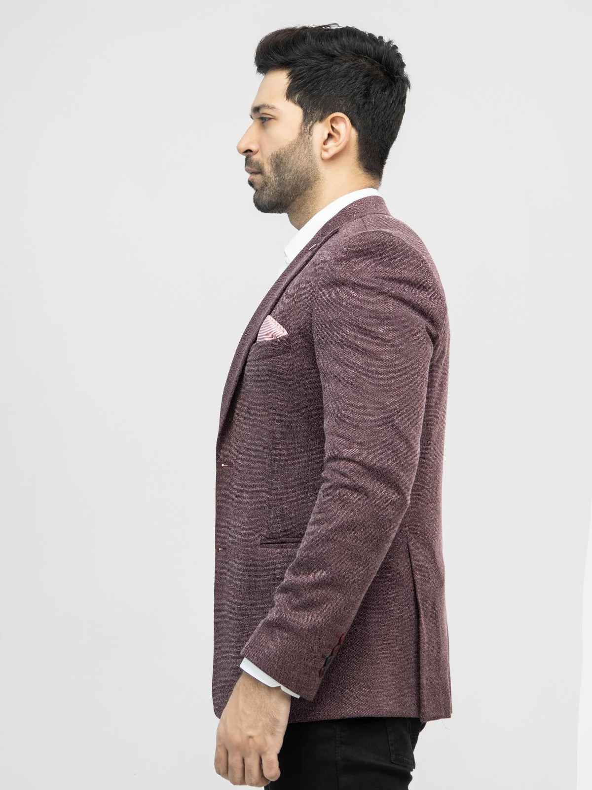 Men's Burgundy Blazer - EMTB21-8164 - Image 2