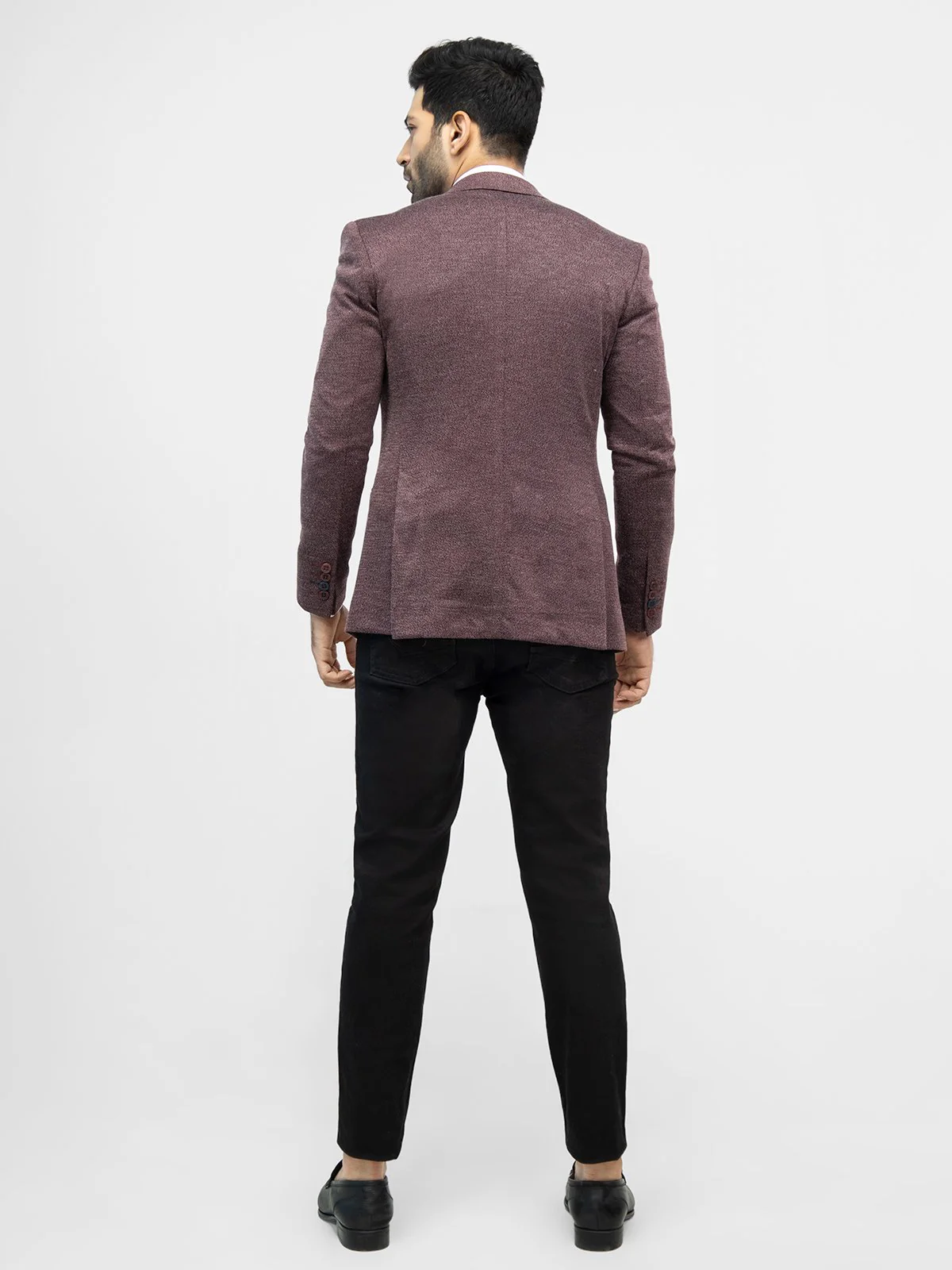 Men's Burgundy Blazer - EMTB21-8164 - Image 4
