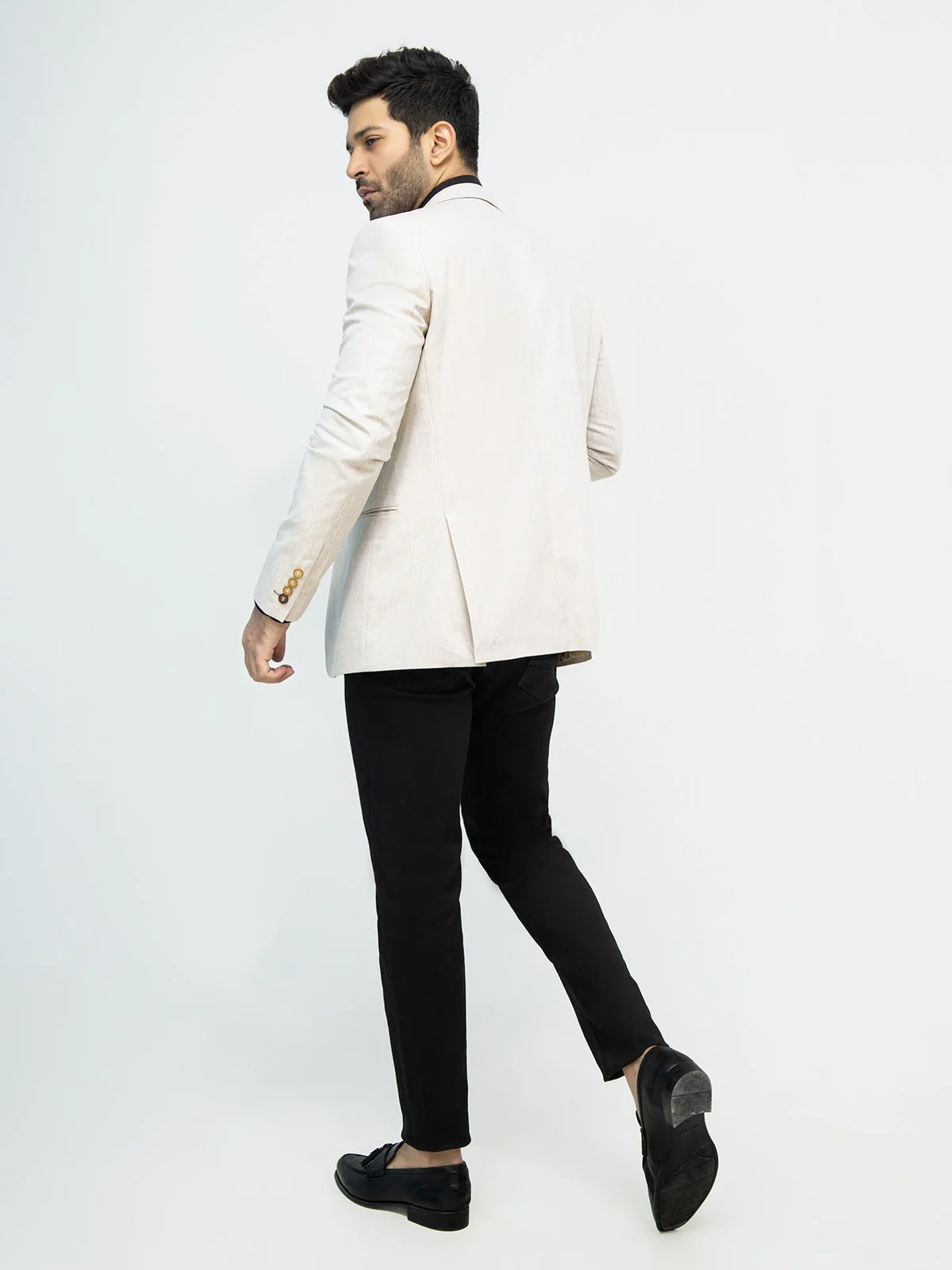 Men's Beige Blazer - EMTB21-8166 - Image 4