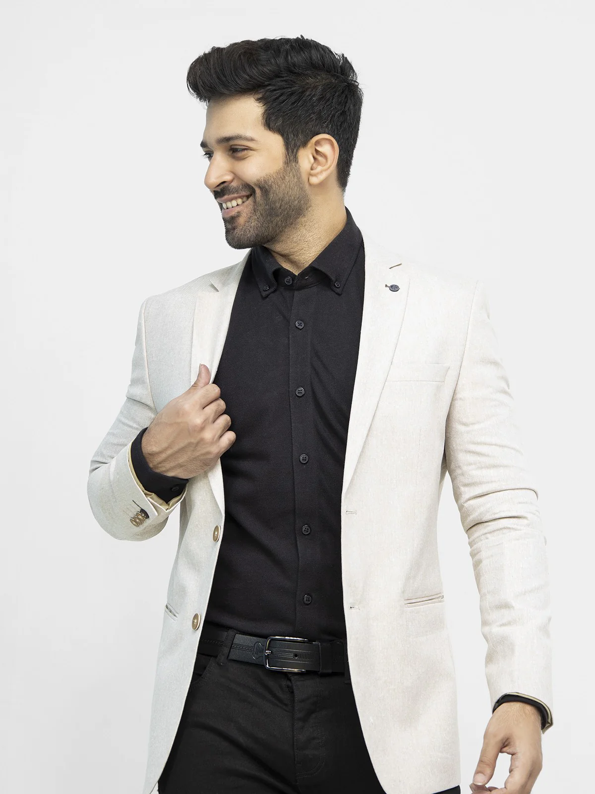Men's Beige Blazer - EMTB21-8166 - Image 5