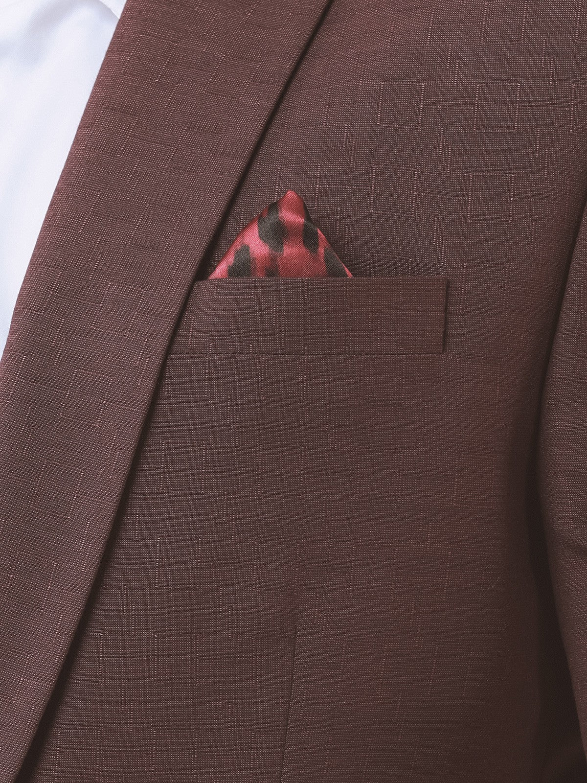 Men's Deep Burgundy Blazer - EMTB22-6749 - Image 3