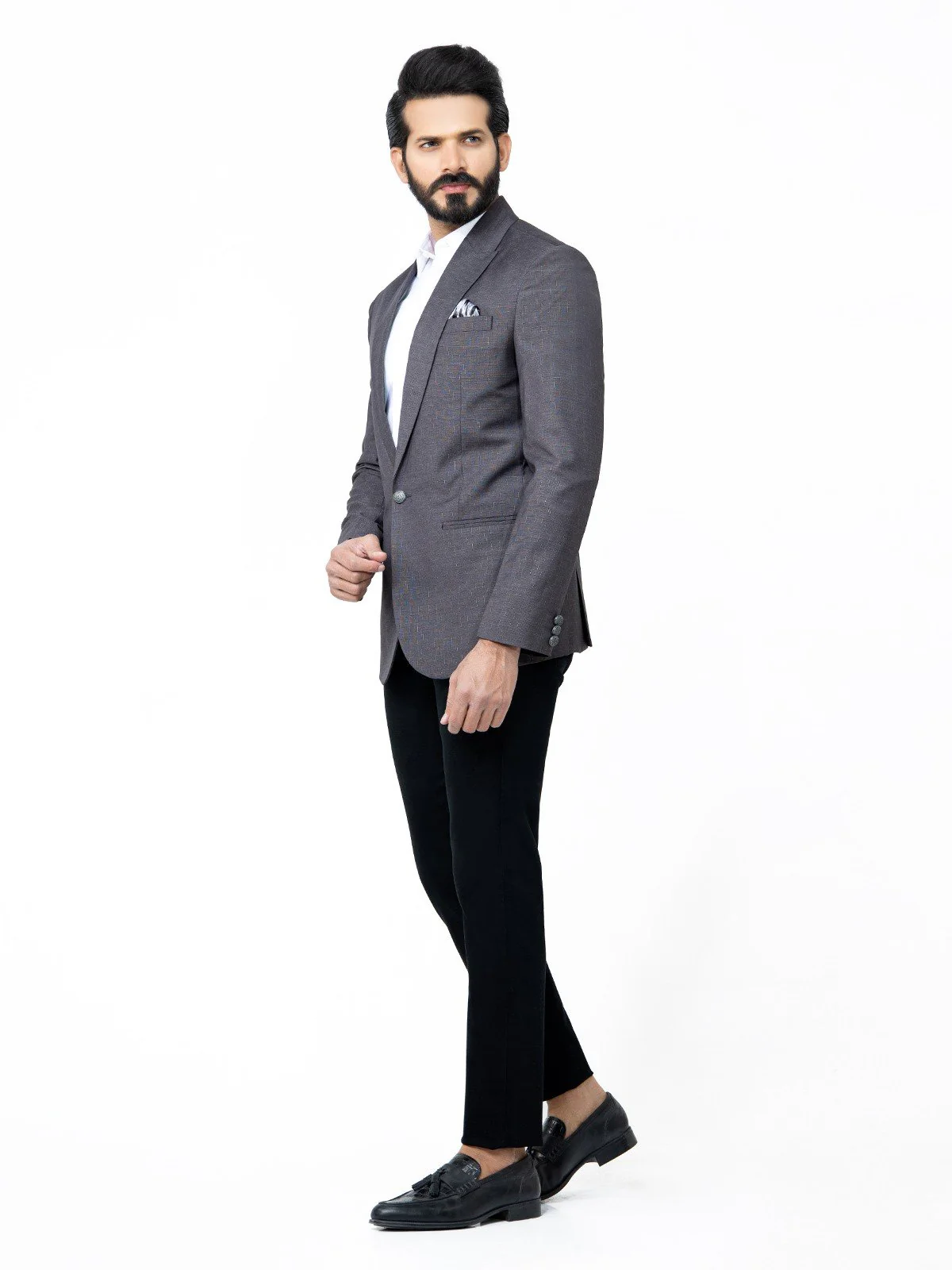 Men's Charcoal Blazer - EMTB22-6750 - Image 2