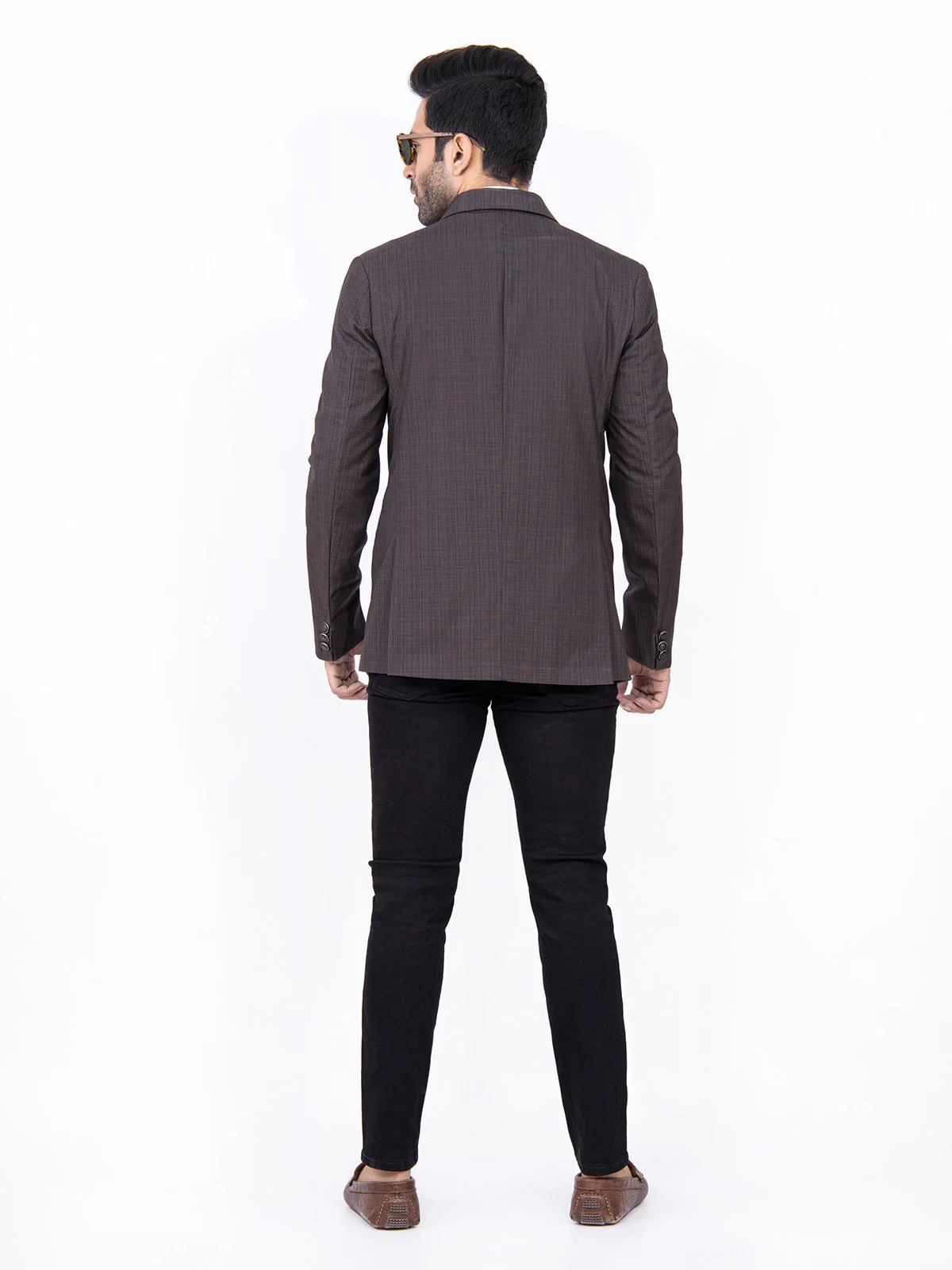 Men's Dark Brown Blazer - EMTB22-6767 - Image 3