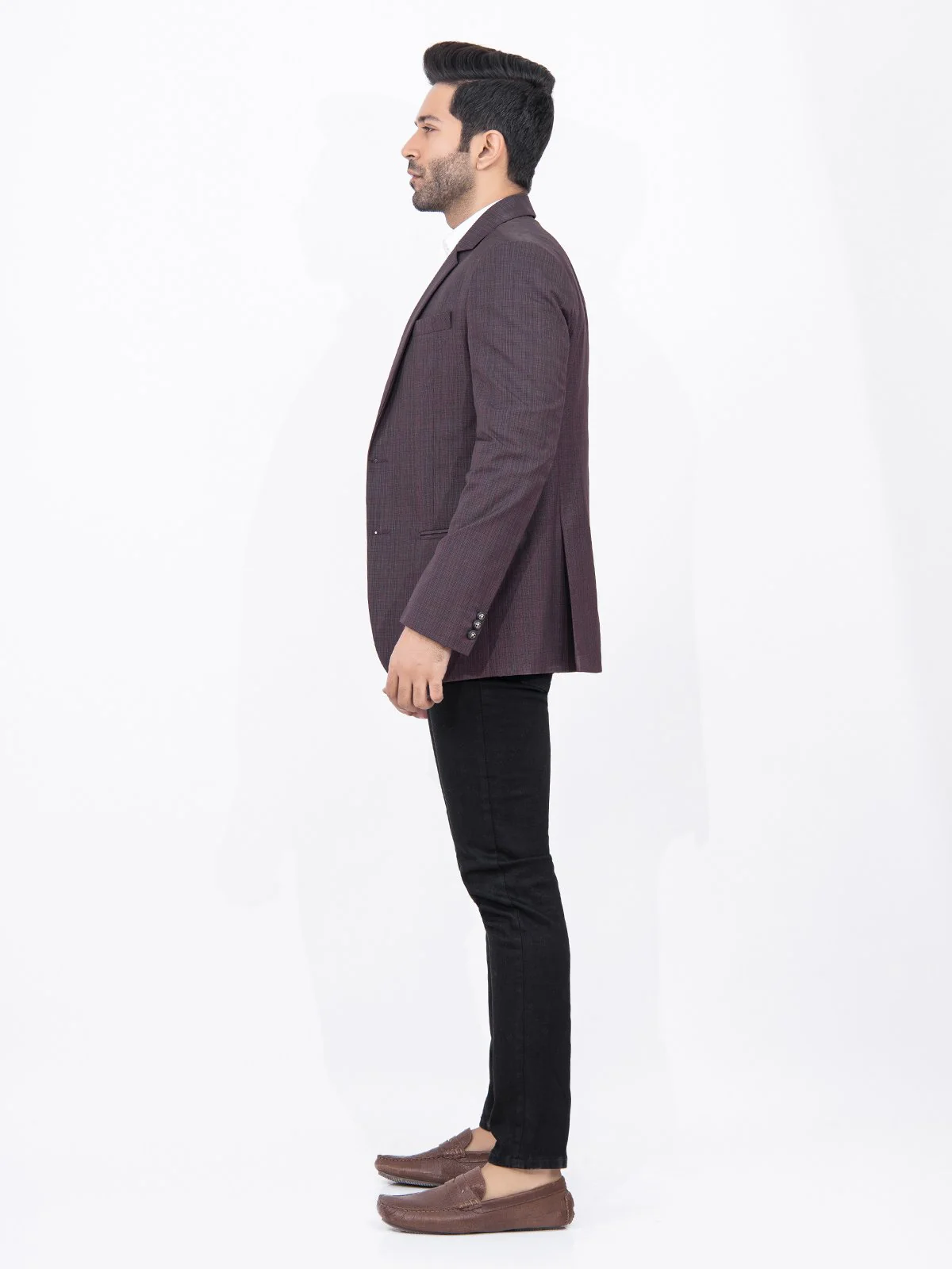 Men's Burgundy Blazer - EMTB22-6768 - Image 2