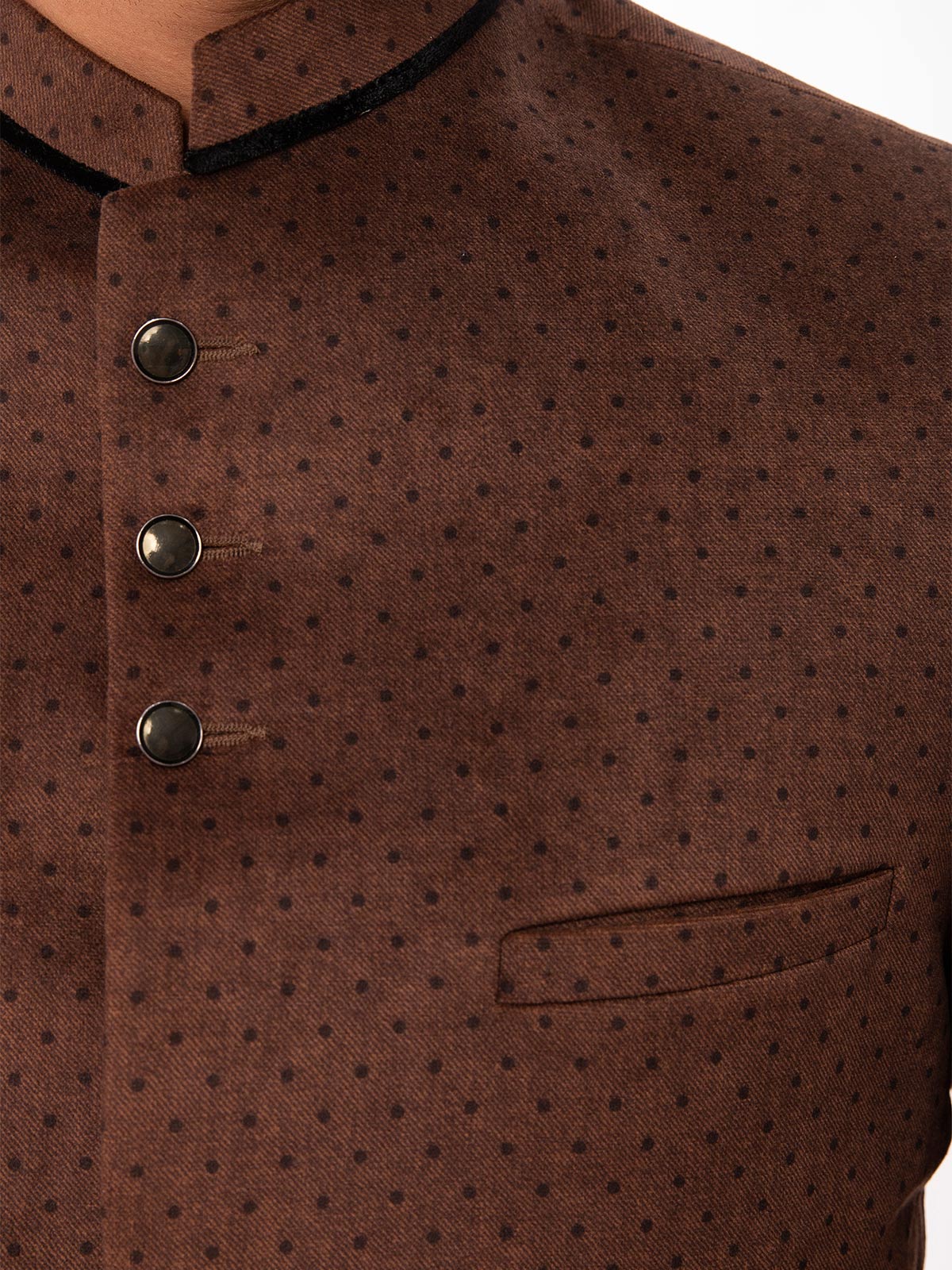 Men's Brown Blazer Ceremonial - EMTBC19-6678 - Image 2