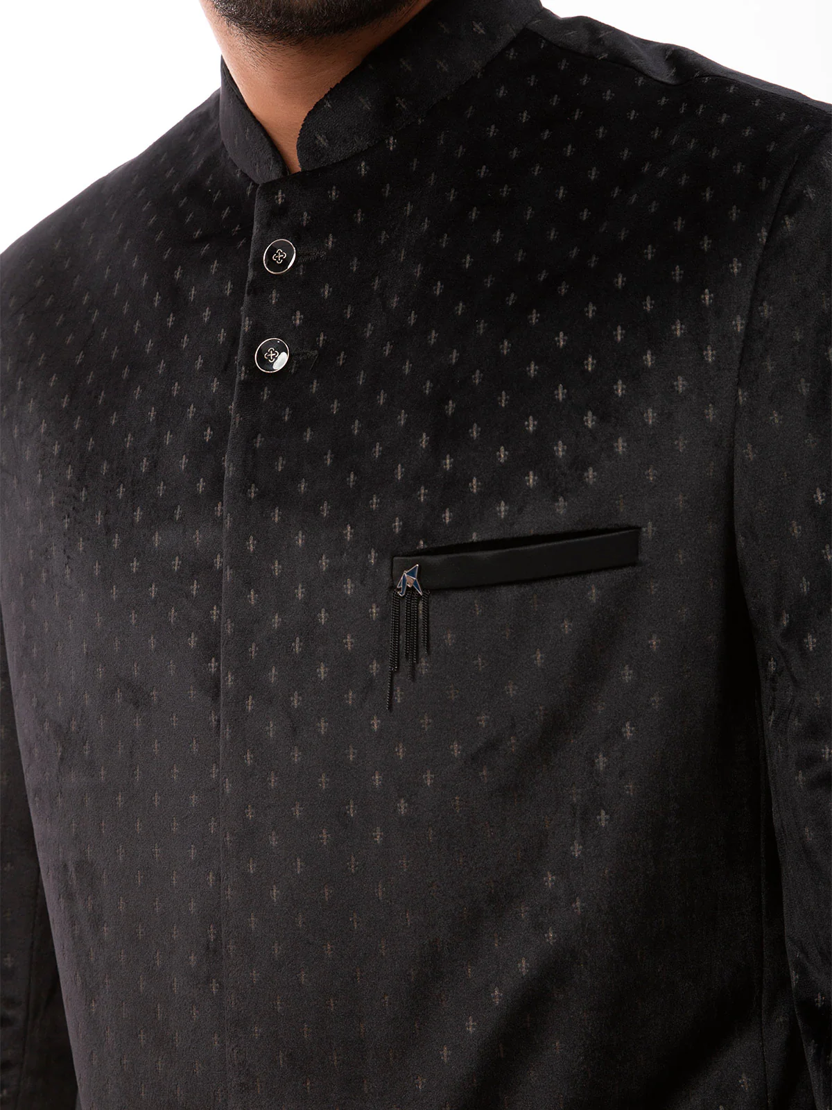 Men's Black Blazer Ceremonial - EMTBC19-6680 - Image 2