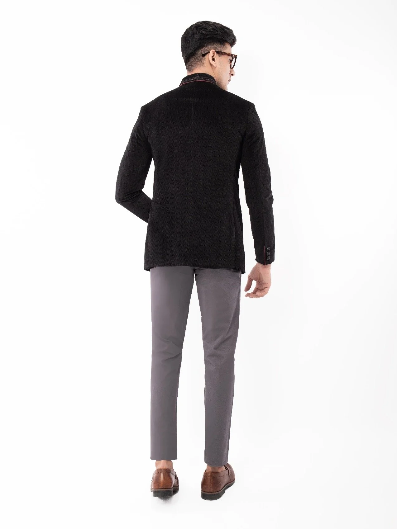 Men's Black Blazer Ceremonial - EMTBC21-6723 - Image 3