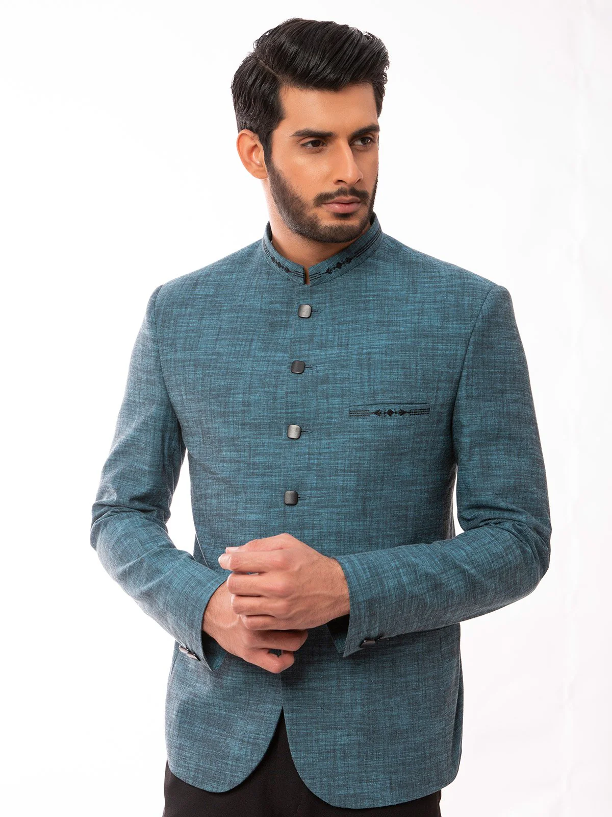 Men's Turquoise Blazer Ceremonial - EMTBP19-003