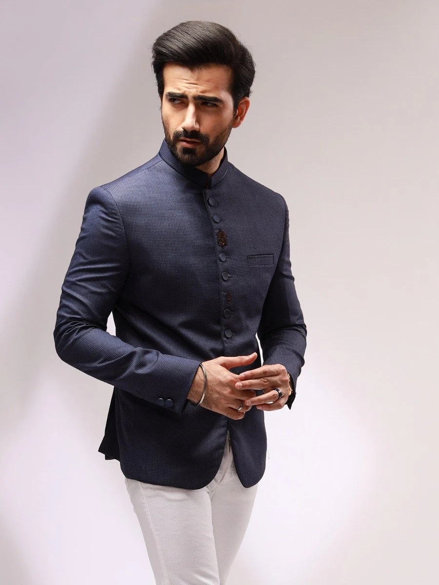 Men's Blue Blazer Ceremonial - EMTBP20-007 - Image 2