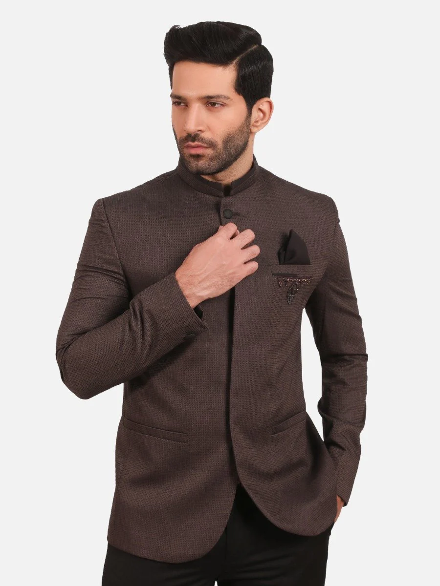 Men's Charcoal Blazer Ceremonial - EMTBP20-008 - Image 2