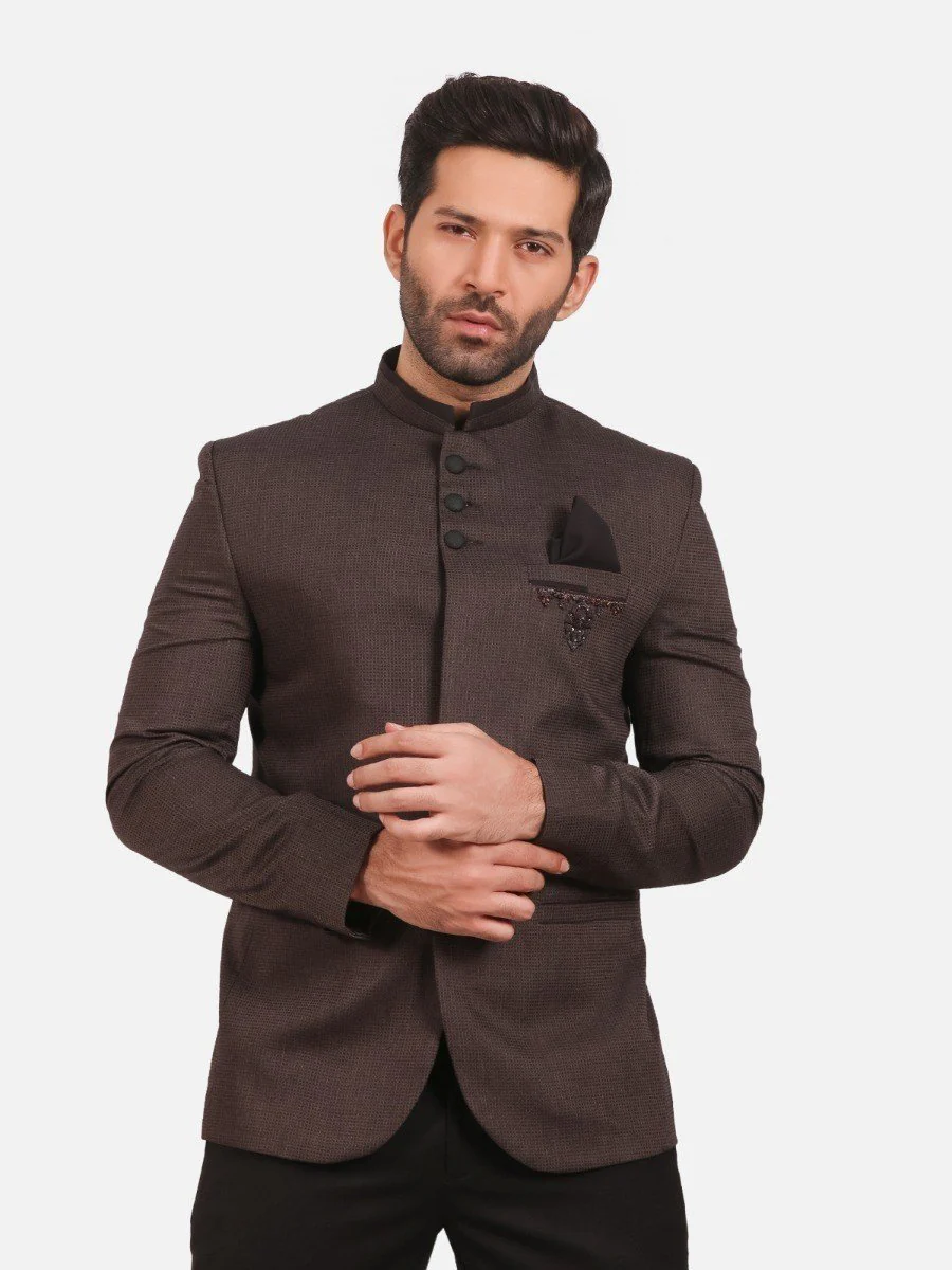 Men's Charcoal Blazer Ceremonial - EMTBP20-008 - Image 3