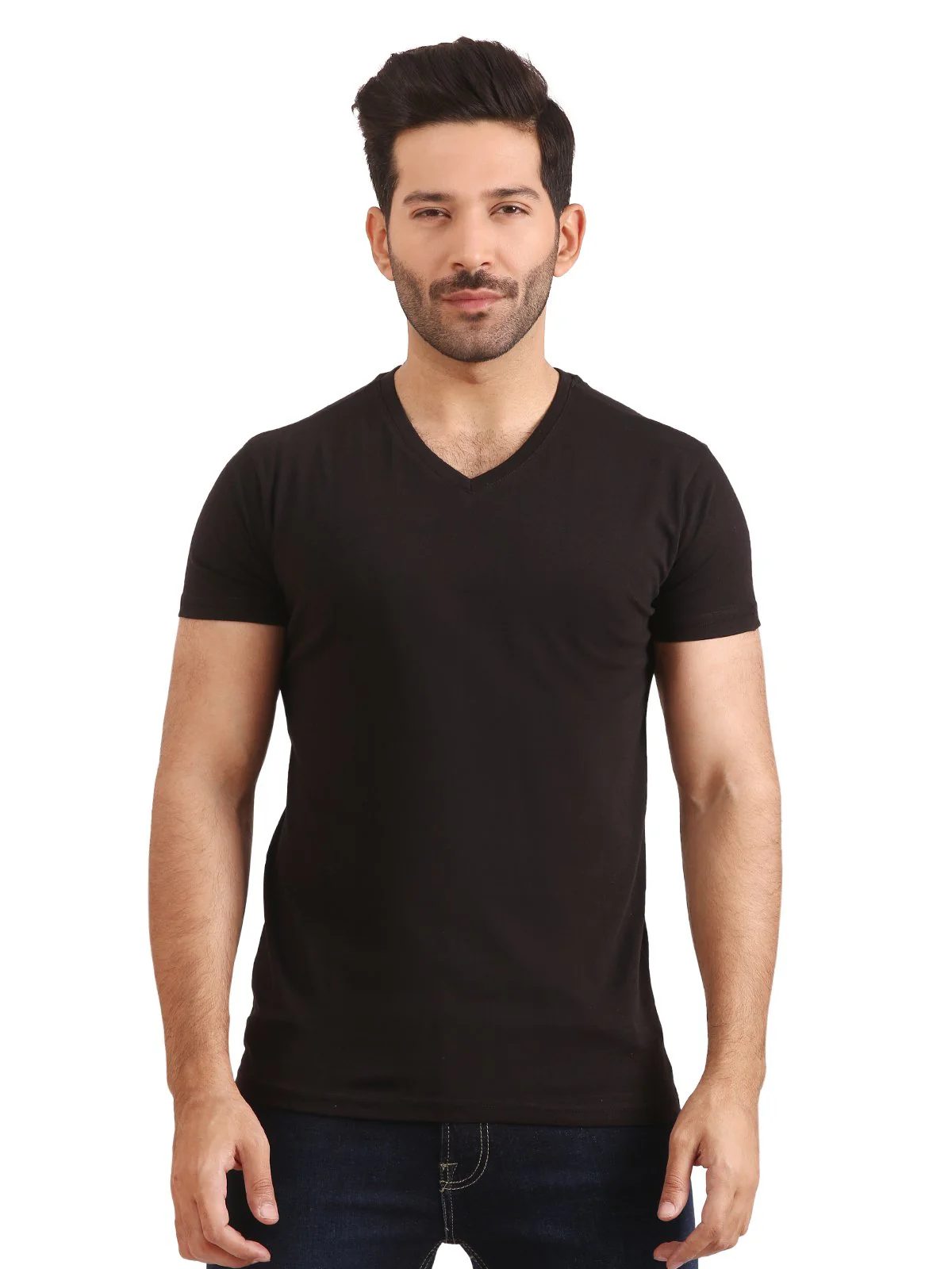 Men's Black Basic Tee - EMTBT20-010