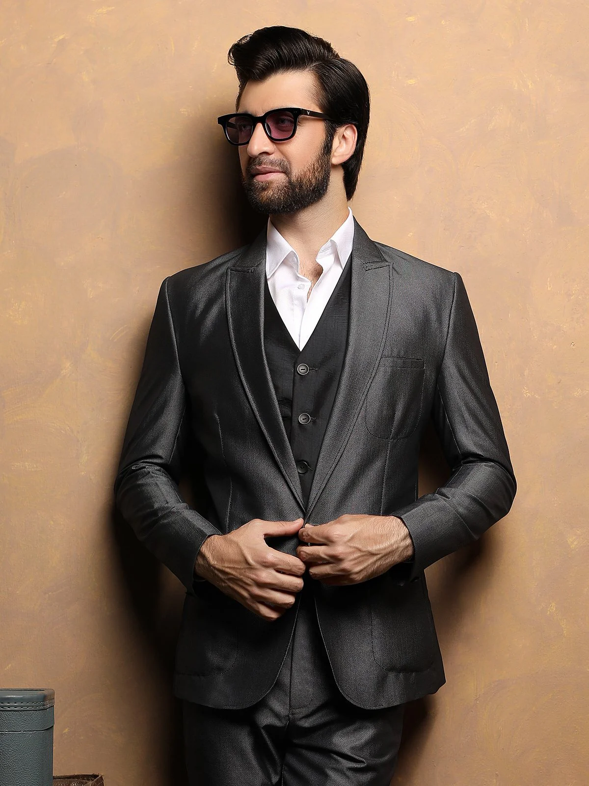 Men's Grey Coat Pant - EMTCP17-6637 - Image 2