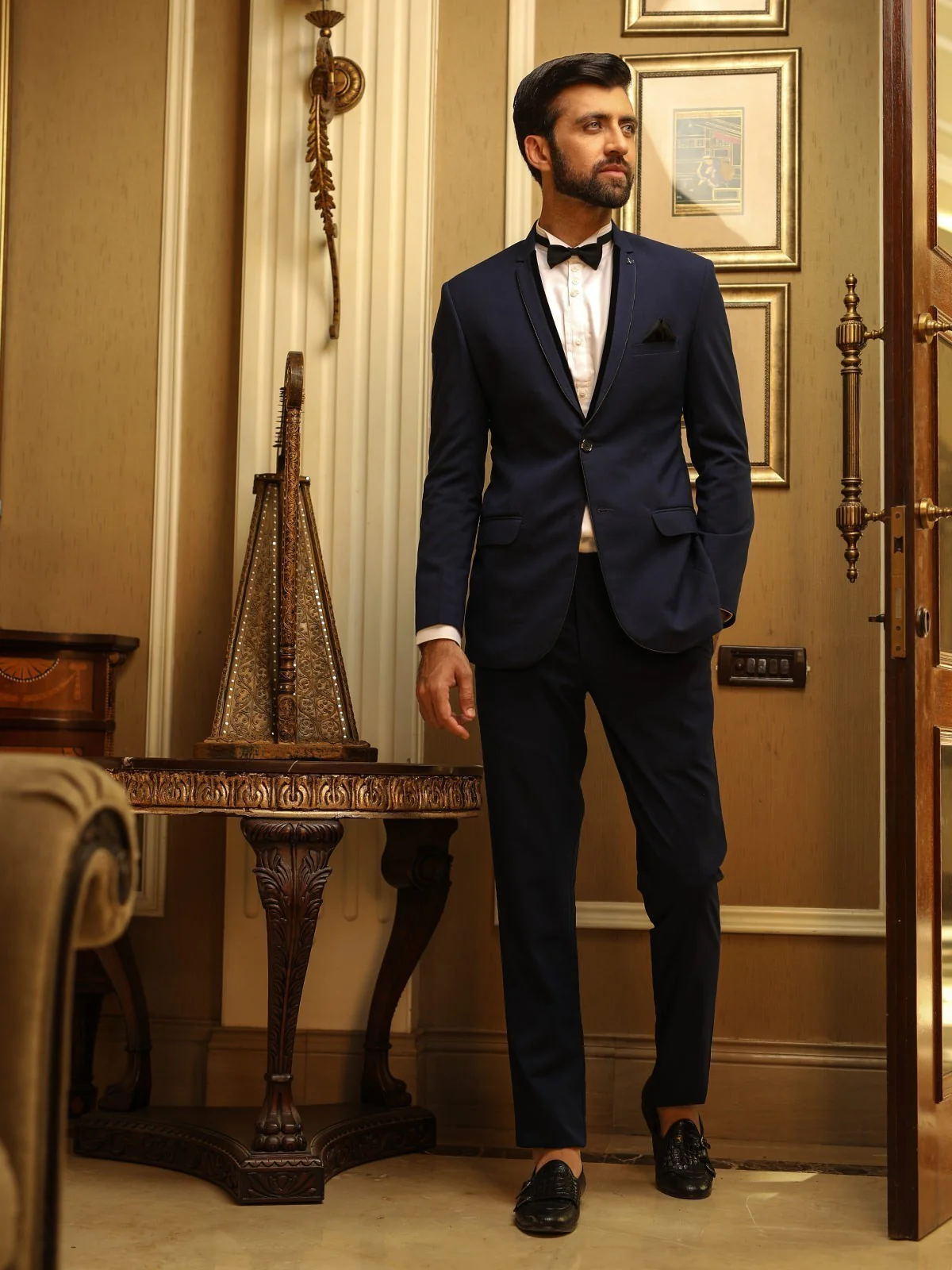 Men's Navy Blue Coat Pant - EMTCPC18-6673 - Image 2