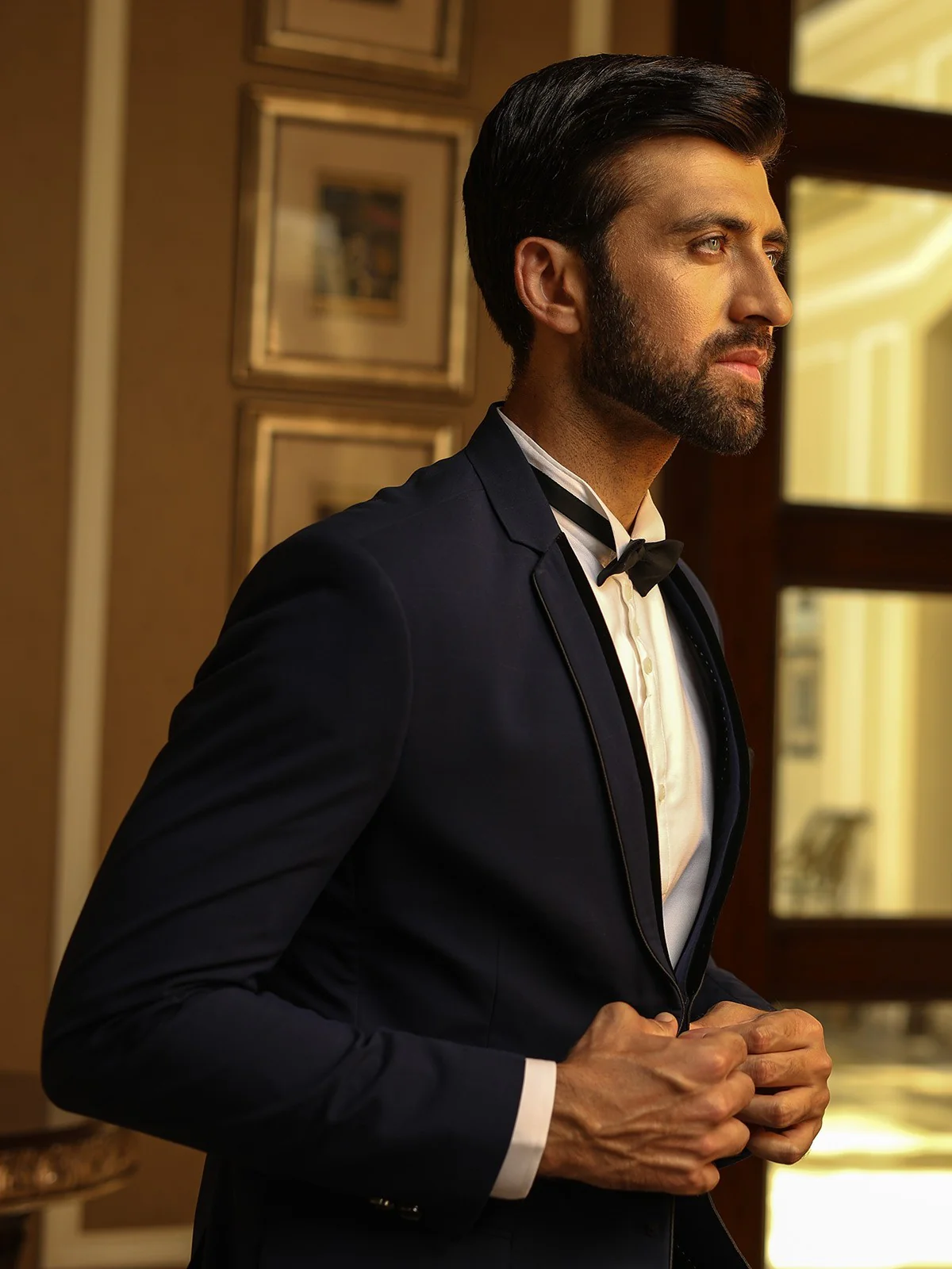 Men's Navy Blue Coat Pant - EMTCPC18-6673 - Image 4