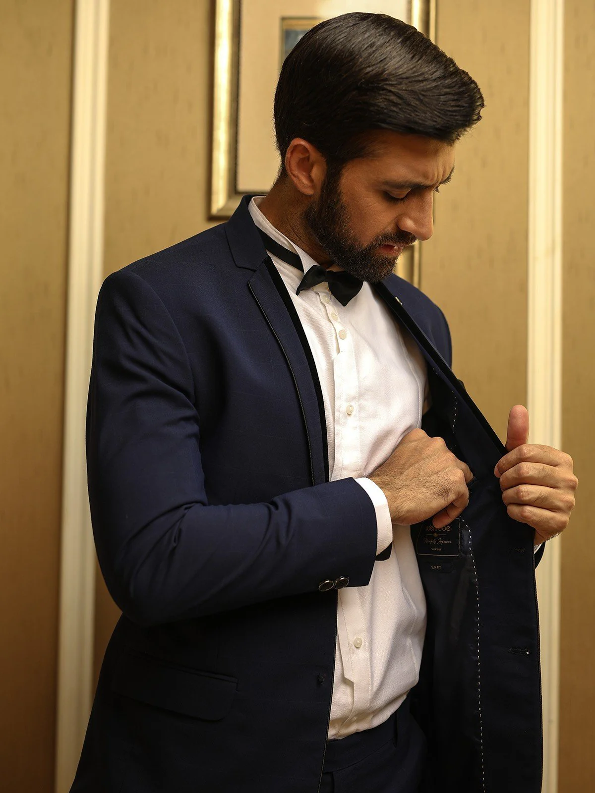 Men's Navy Blue Coat Pant - EMTCPC18-6673 - Image 5