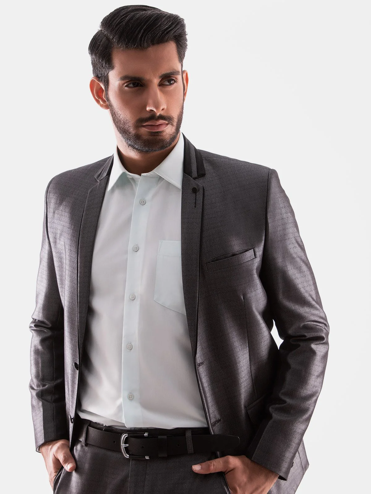 Men's Grey Coat Pant - EMTCPC19-6686 - Image 2