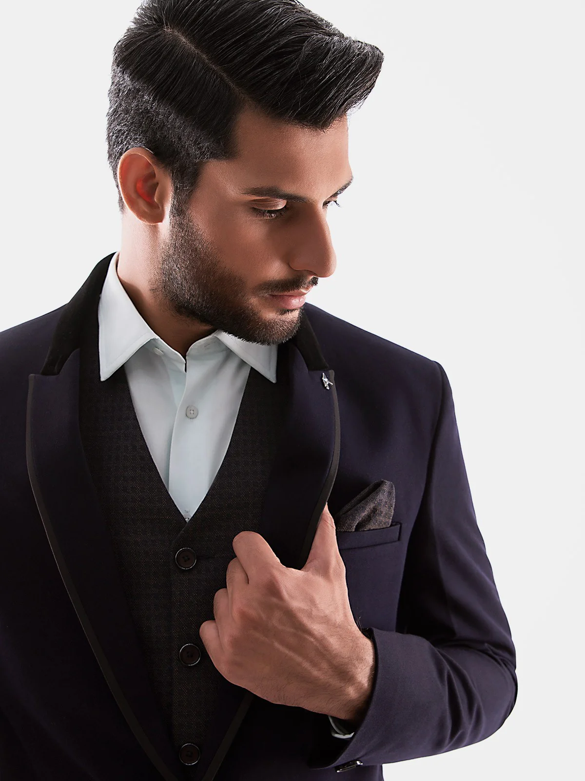 Men's Dark Purple Coat Pant - EMTCPC19-6696 - Image 4
