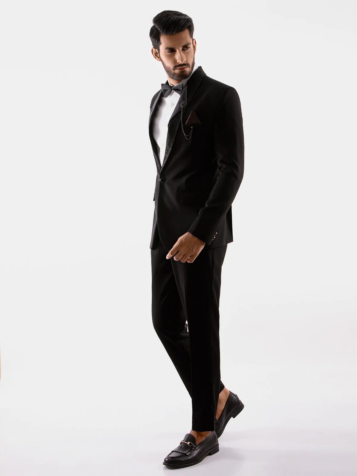Men's Black Coat Pant - EMTCPC19-6703 - Image 3