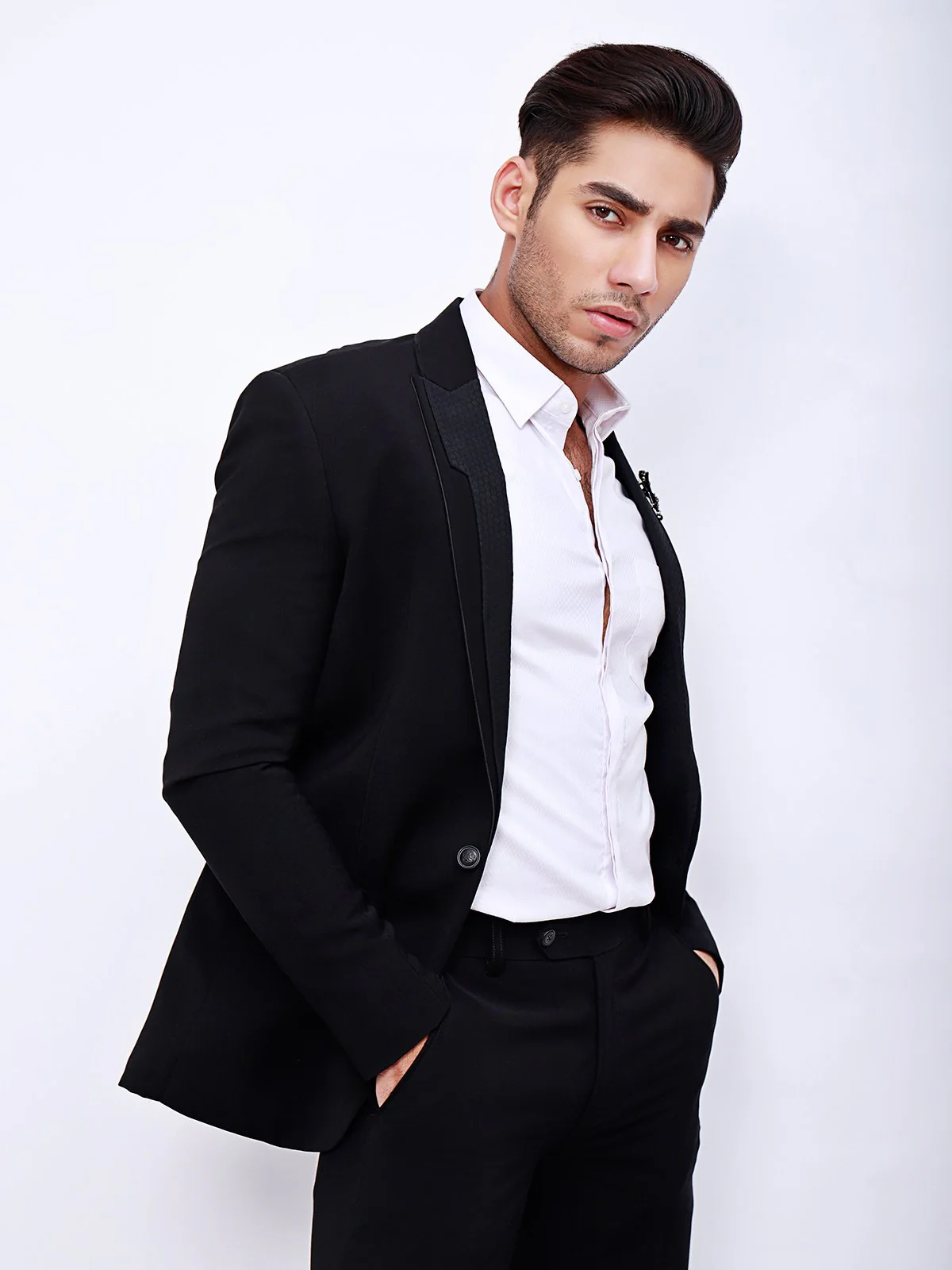 Men's Black Coat Pant - EMTCPC21-6704 - Image 2