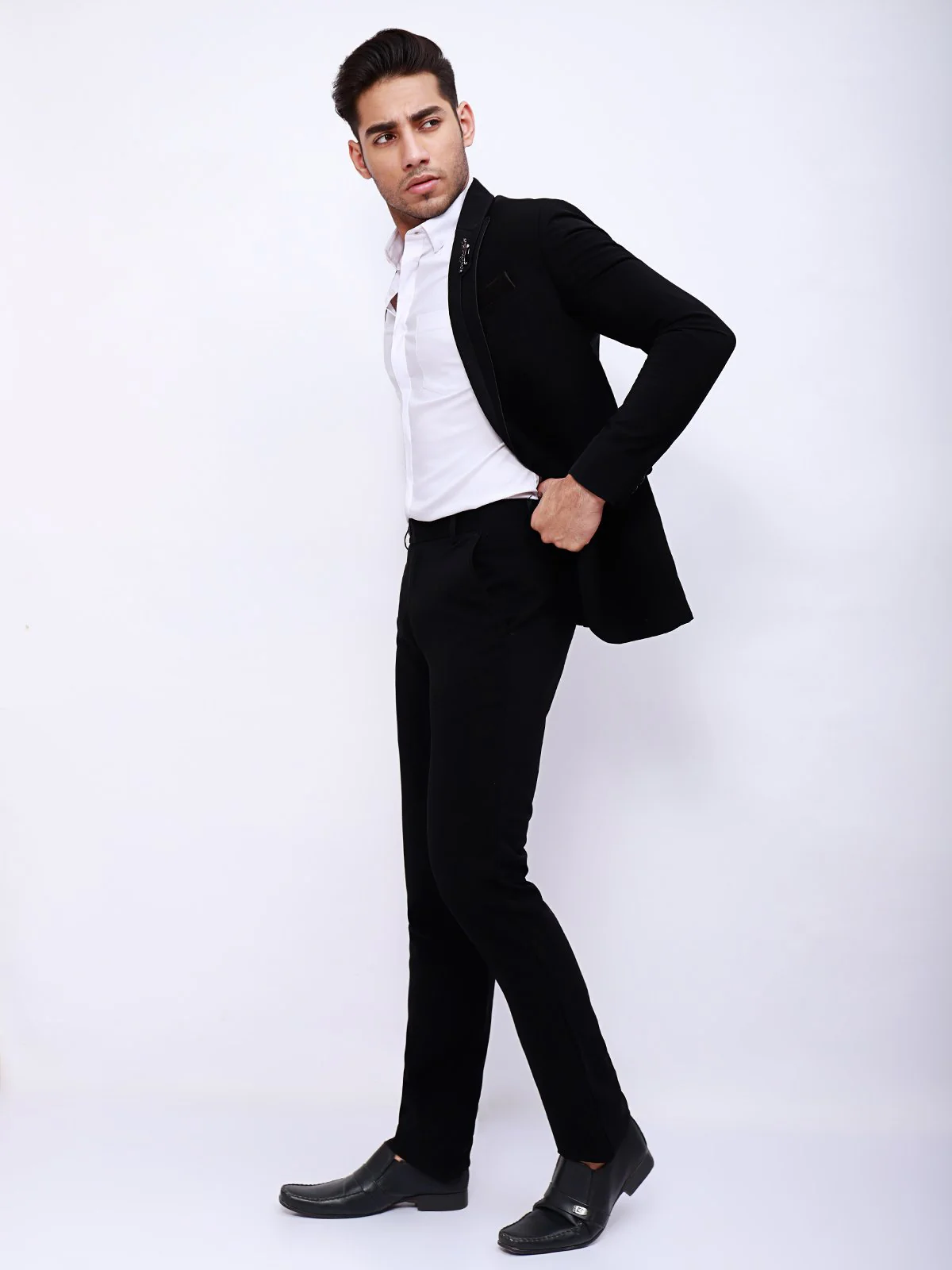Men's Black Coat Pant - EMTCPC21-6704 - Image 4