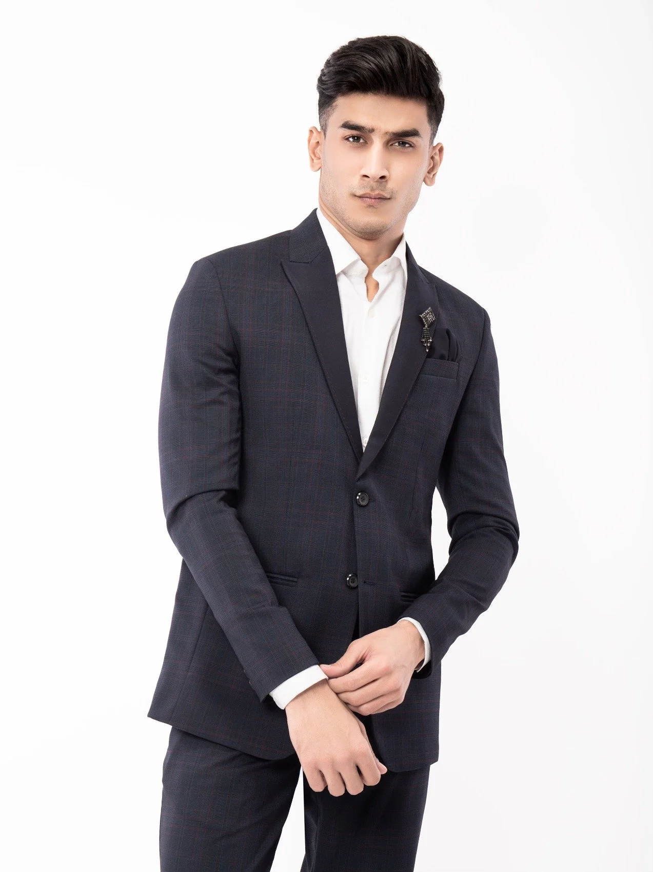 Men's Navy Blue Coat Pant - EMTCPC21-6716 - Image 2