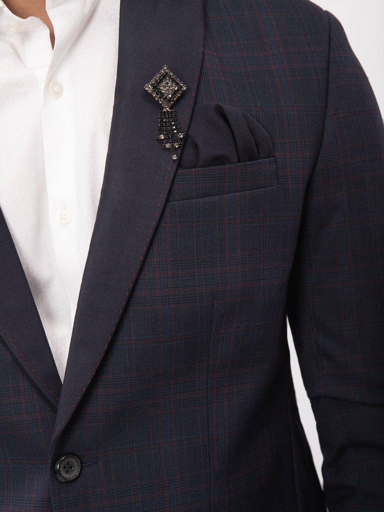 Men's Navy Blue Coat Pant - EMTCPC21-6716 - Image 4