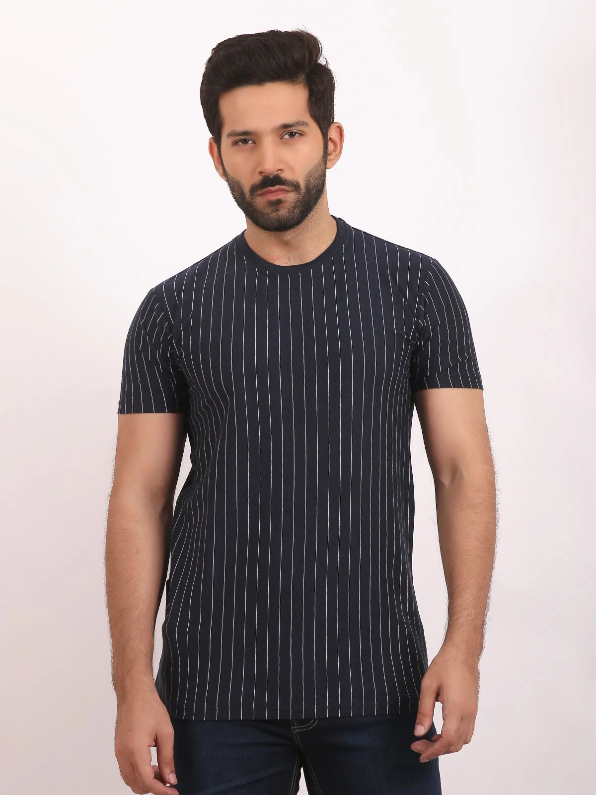 Men's Navy Blue Graphic Tee - EMTGT20-013
