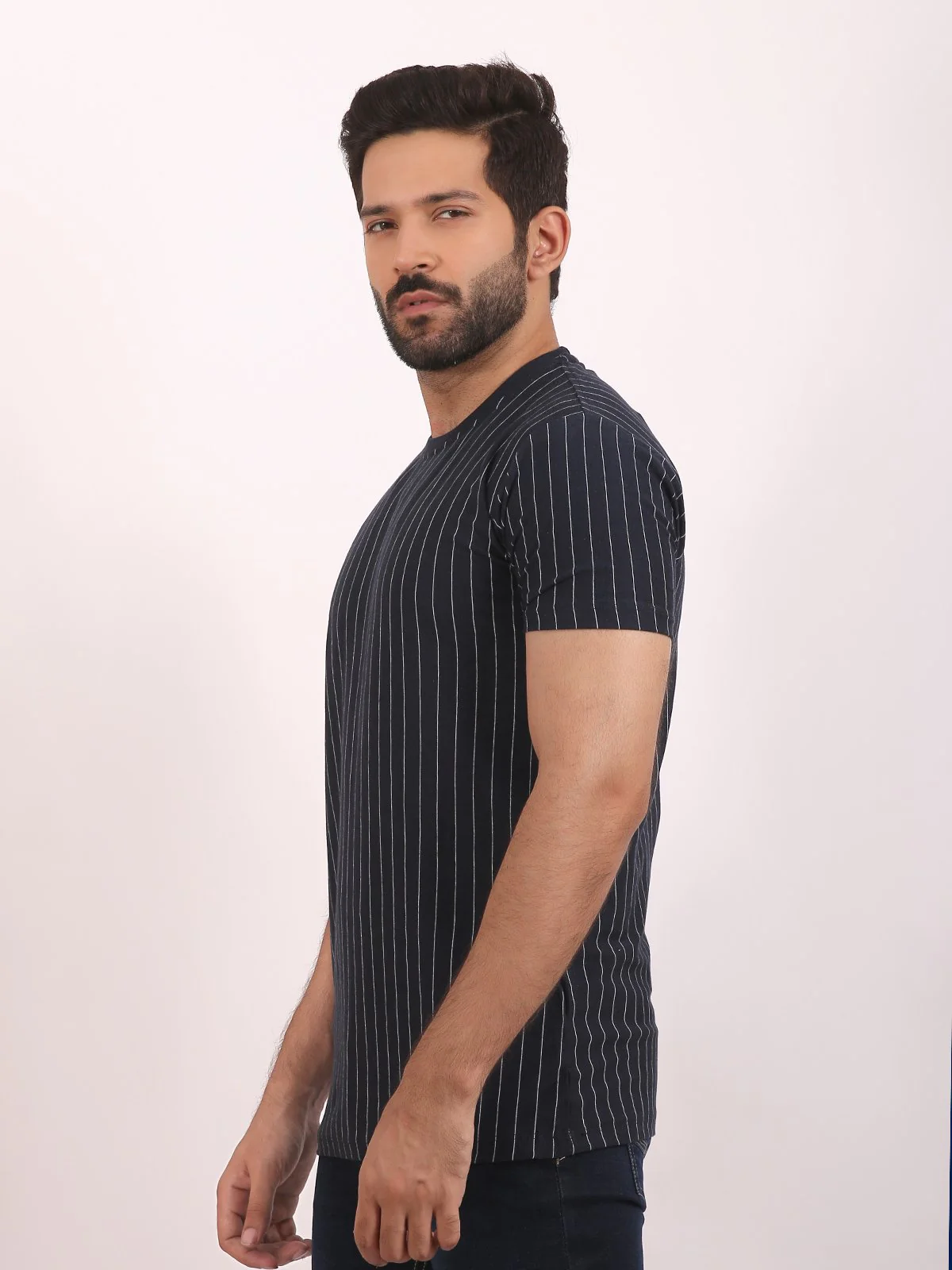 Men's Navy Blue Graphic Tee - EMTGT20-013 - Image 2