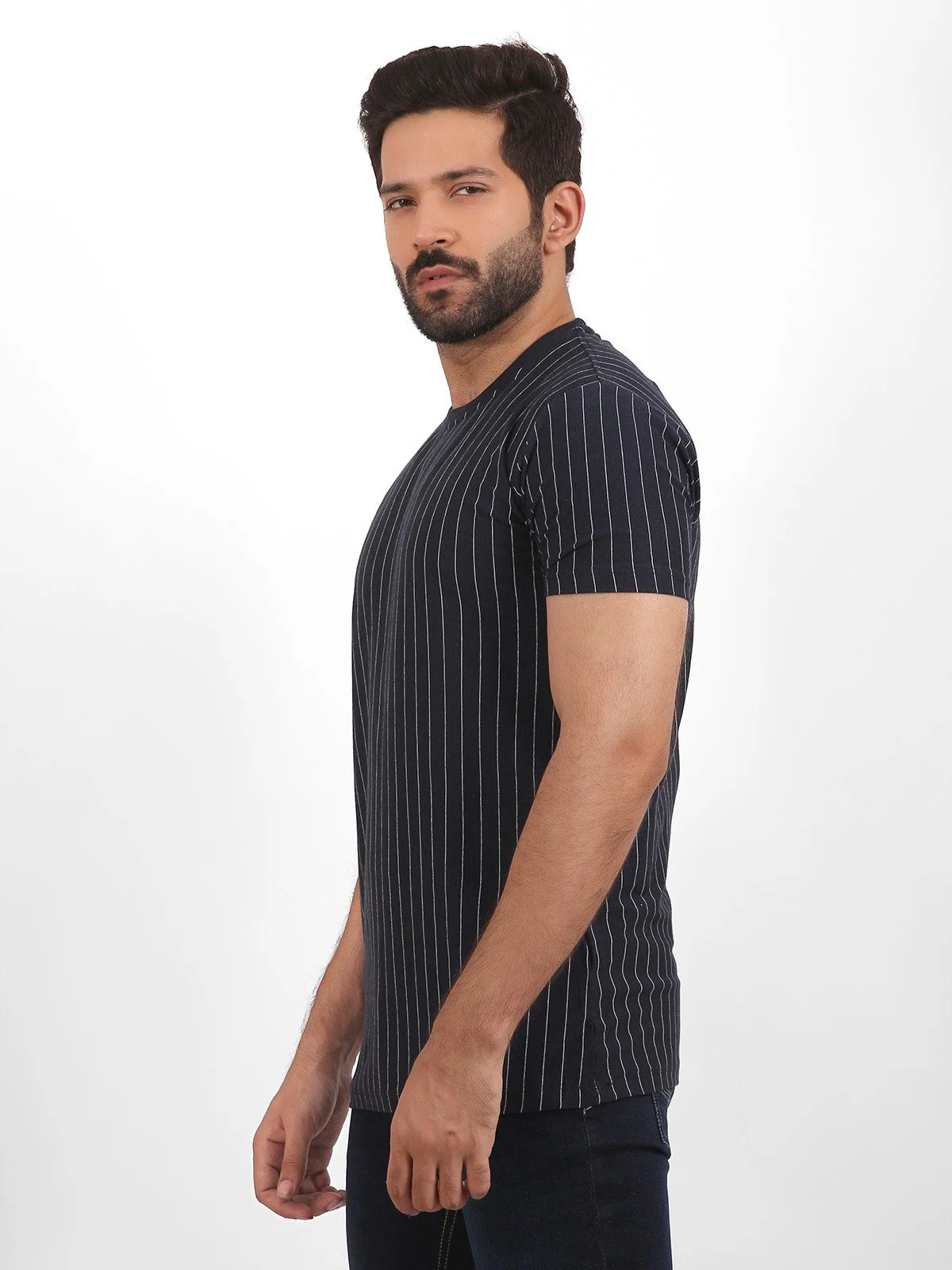 Men's Navy Blue Graphic Tee - EMTGT20-013 - Image 5