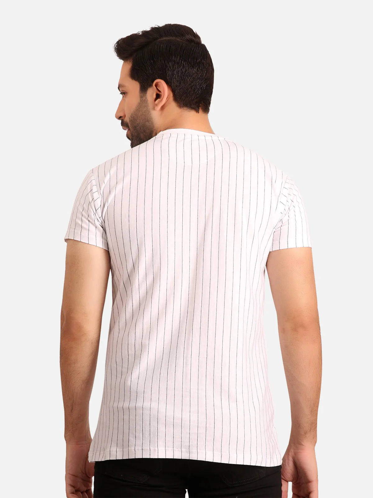 Men's White Graphic Tee - EMTGT20-014 - Image 3