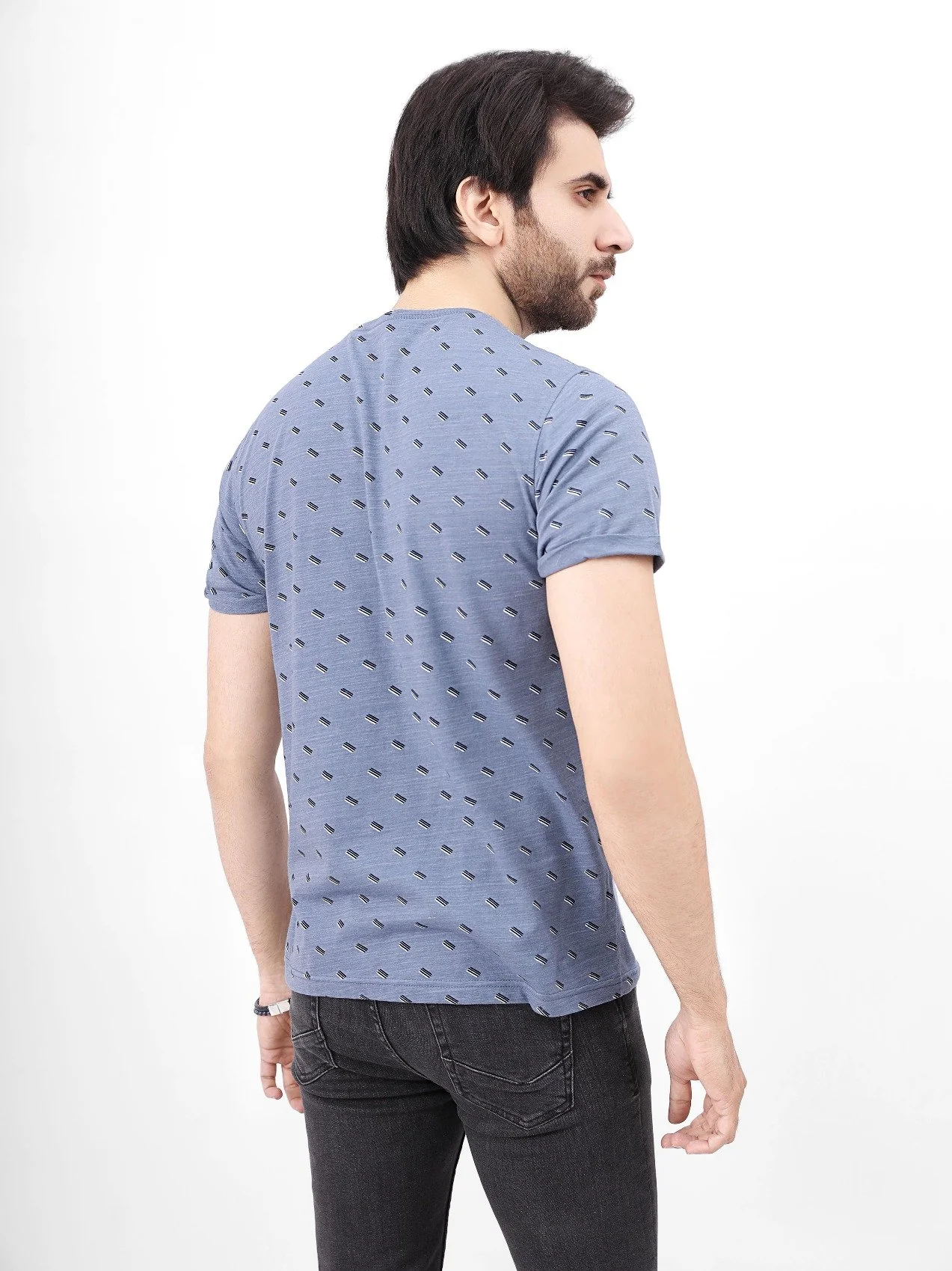 Men's Blue Graphic Tee - EMTGT21-001 - Image 2