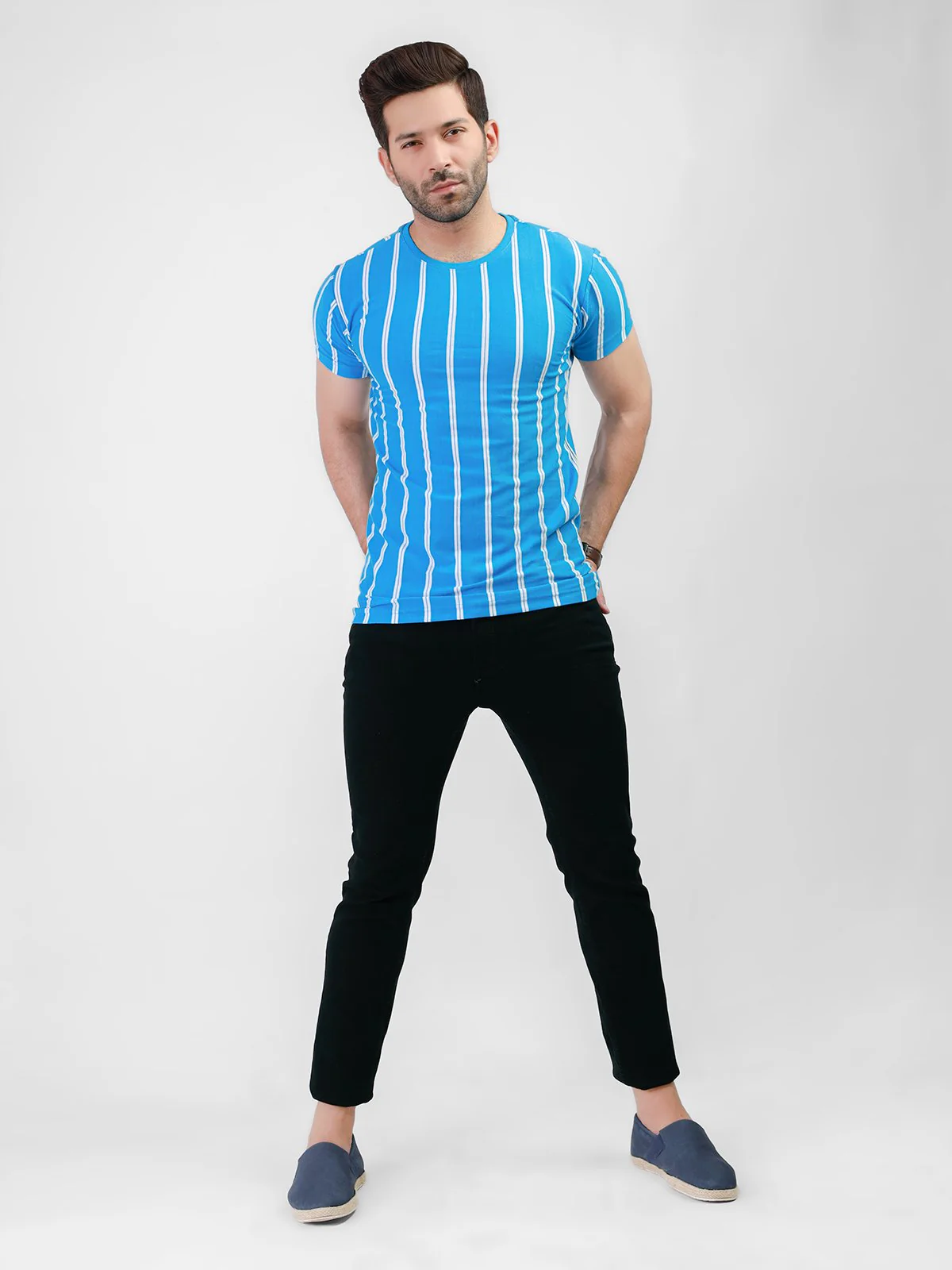 Men's Light Blue Graphic Tee - EMTGT21-009 - Image 2