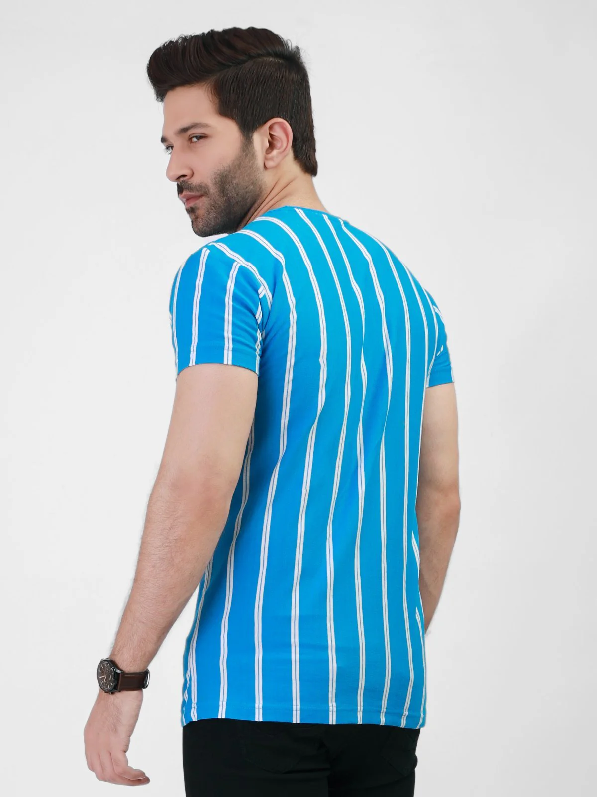 Men's Light Blue Graphic Tee - EMTGT21-009 - Image 3