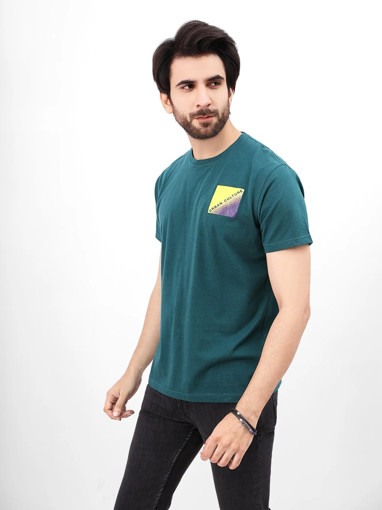 Men's Green Graphic Tee - EMTGT21-010 - Image 4