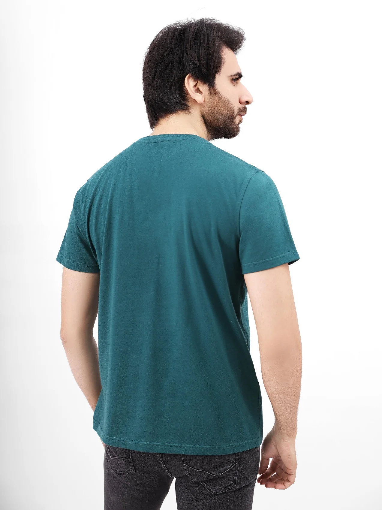 Men's Green Graphic Tee - EMTGT21-010 - Image 5