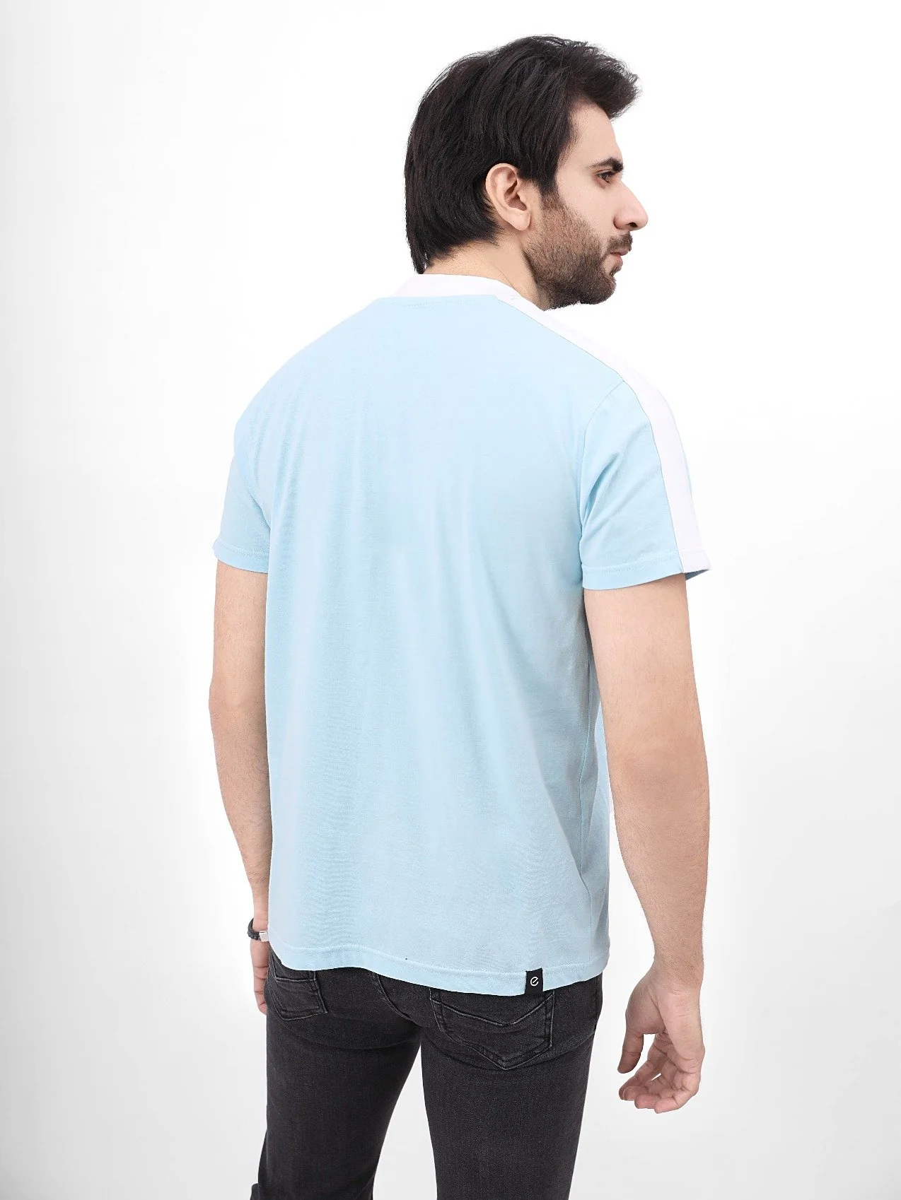 Men's Light Blue Graphic Tee - EMTGT21-013 - Image 3